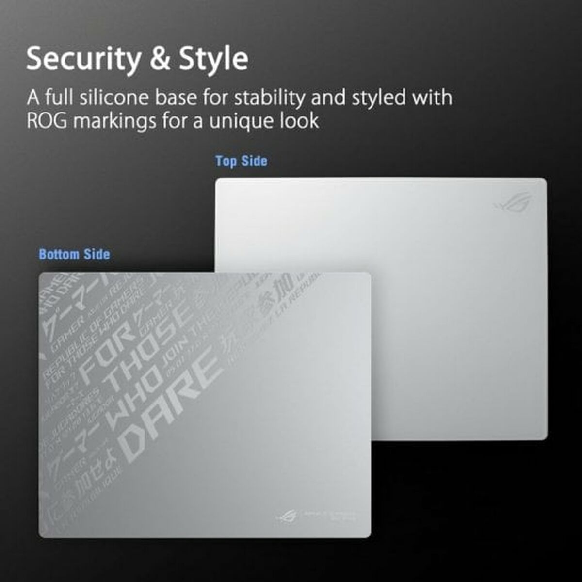 Afbeeldingen van Mouse Mat Asus ROG Moonstone Ace L White