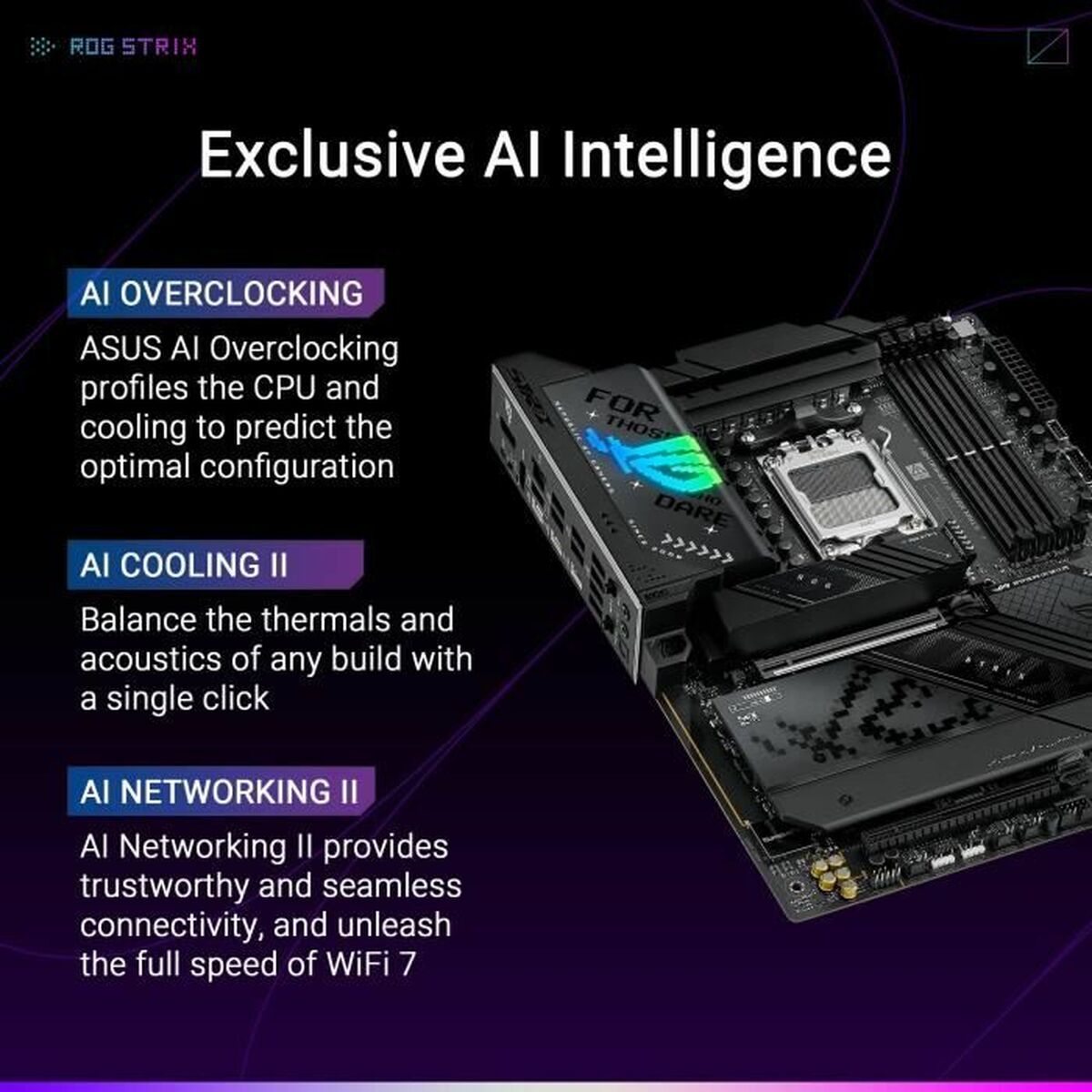 Afbeeldingen van Motherboard Asus STRIX X870-F GAMING WIFI AMD AM5 AMD