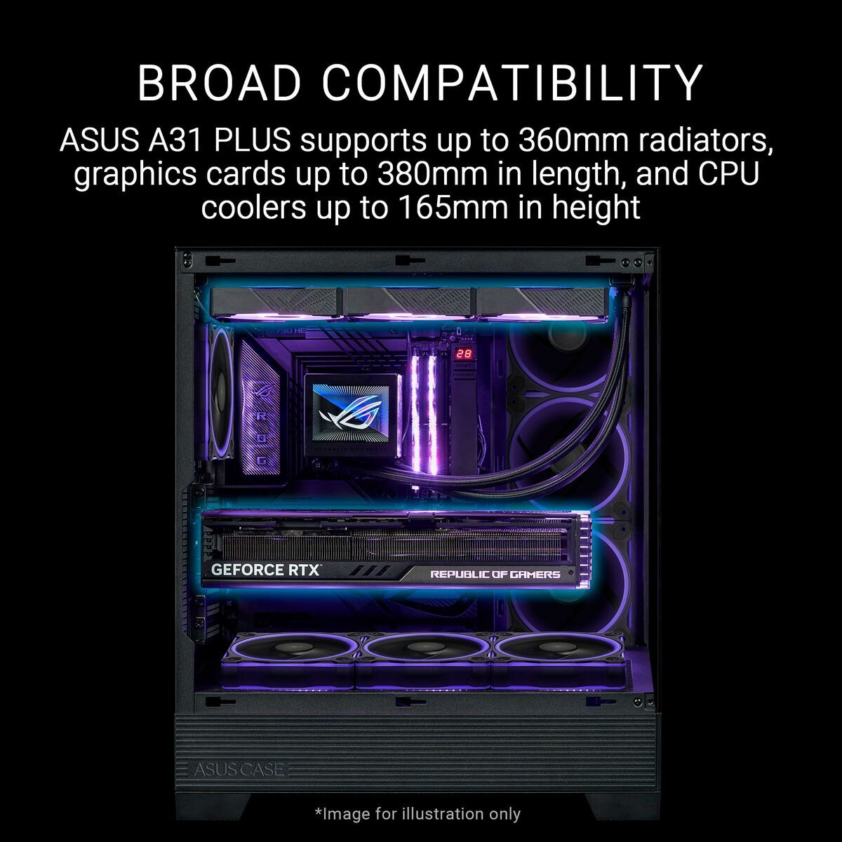 Picture of ATX Semi-tower Box Asus 90DC00R0-B19000 Black