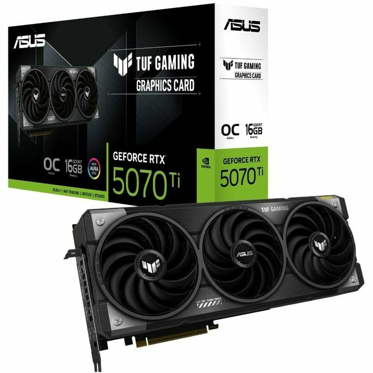 Graphics card Asus 90YV0MD0-M0NA00 16 GB nvidia geforce rtx 5070 ti GDDR6 GDDR6X GDDR7 Picture of Graphics card Asus 90YV0MD0-M0NA00 16 GB nvidia geforce rtx 5070 ti GDDR6 GDDR6X GDDR7