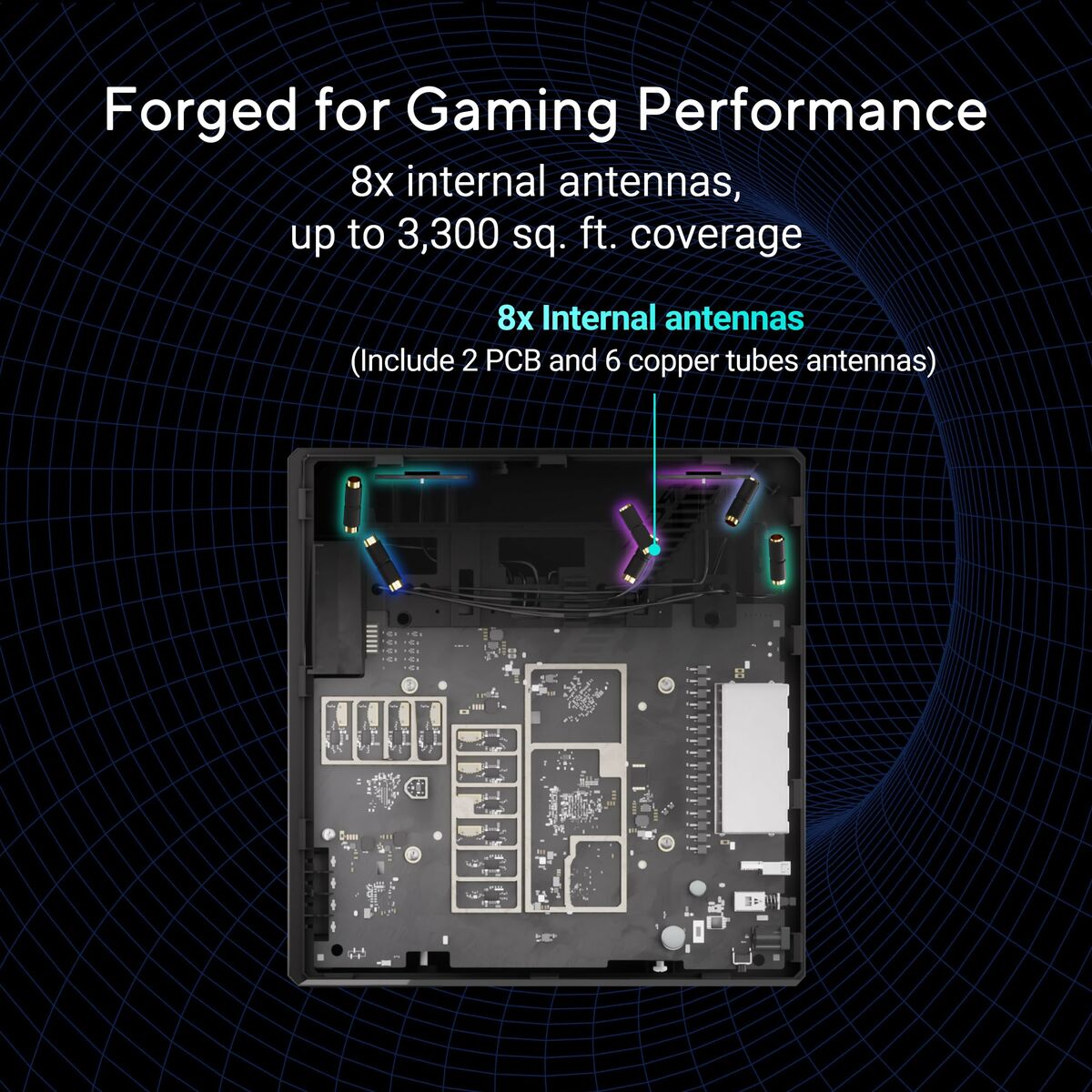 Picture of Router Asus 90IG09Y0-MO9C00 Black USB RJ45 Ethernet LAN USB 3.2