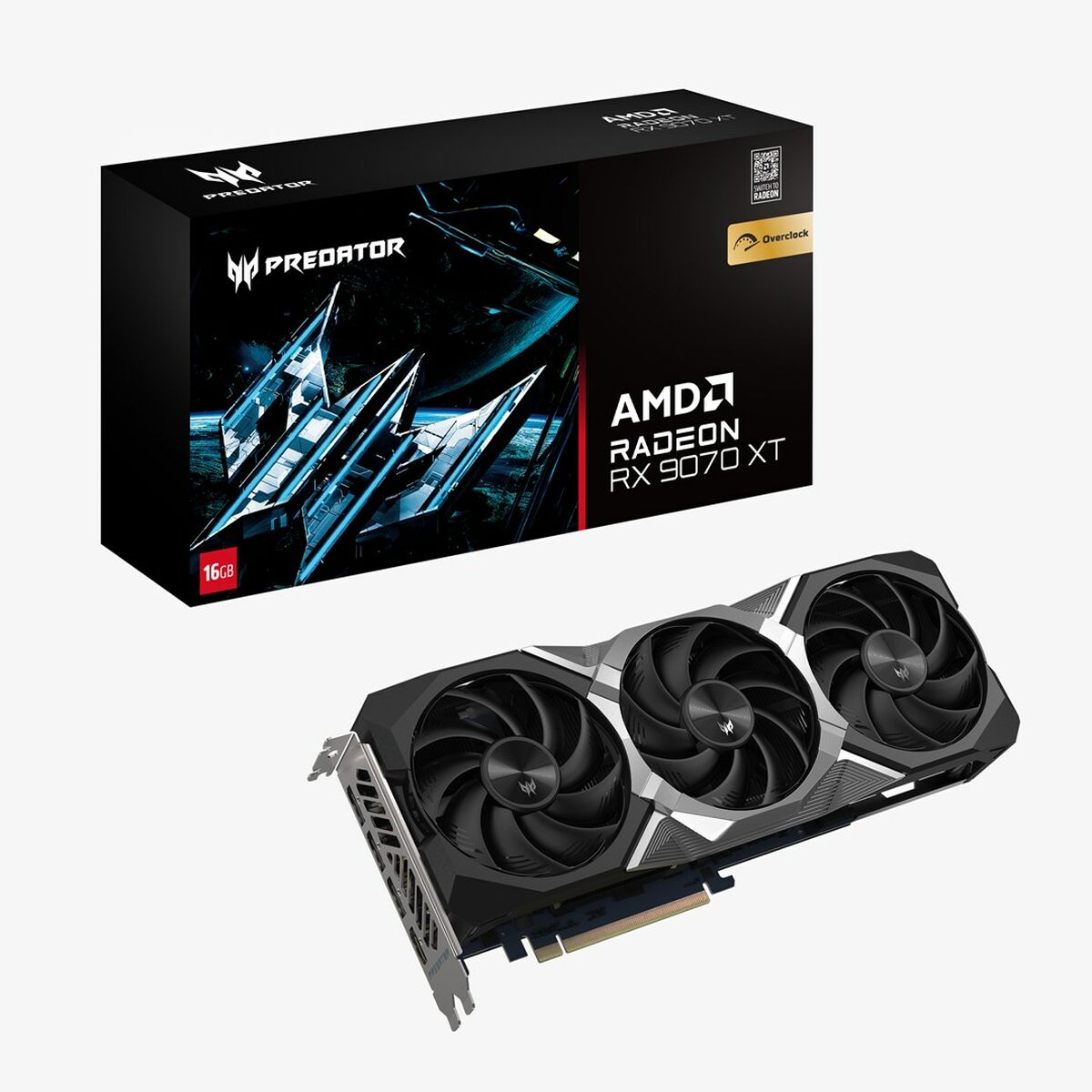 Afbeeldingen van Graphics card Acer DP.Z4FWW.P01 radeon rx 9070 xt 16 GB GDDR6
