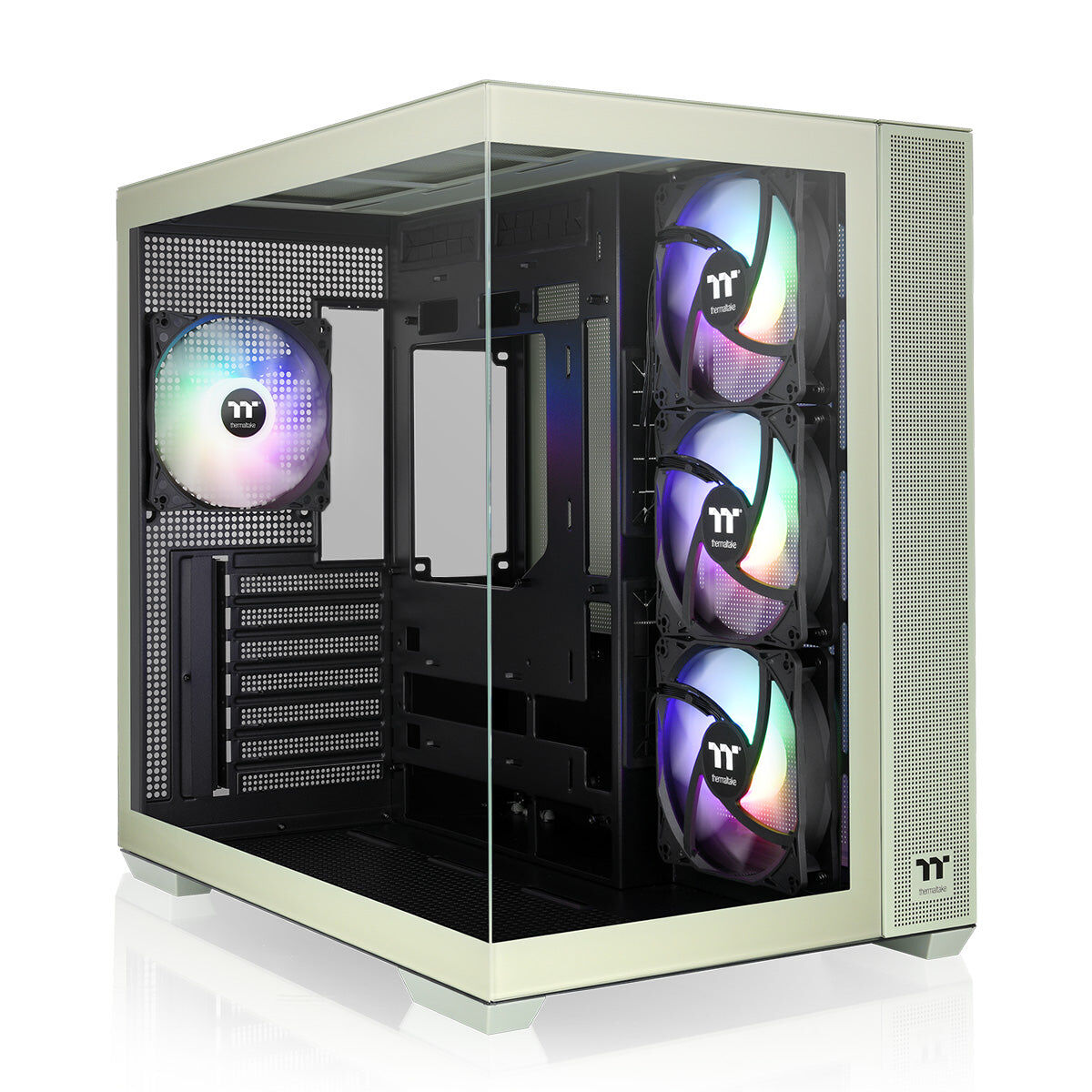 Afbeeldingen van ATX Semi-tower Box THERMALTAKE View 380 TG ARGB Green