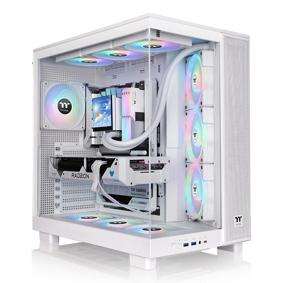 Afbeeldingen van ATX Semi-tower Box THERMALTAKE View 380 XL TG ARGB White