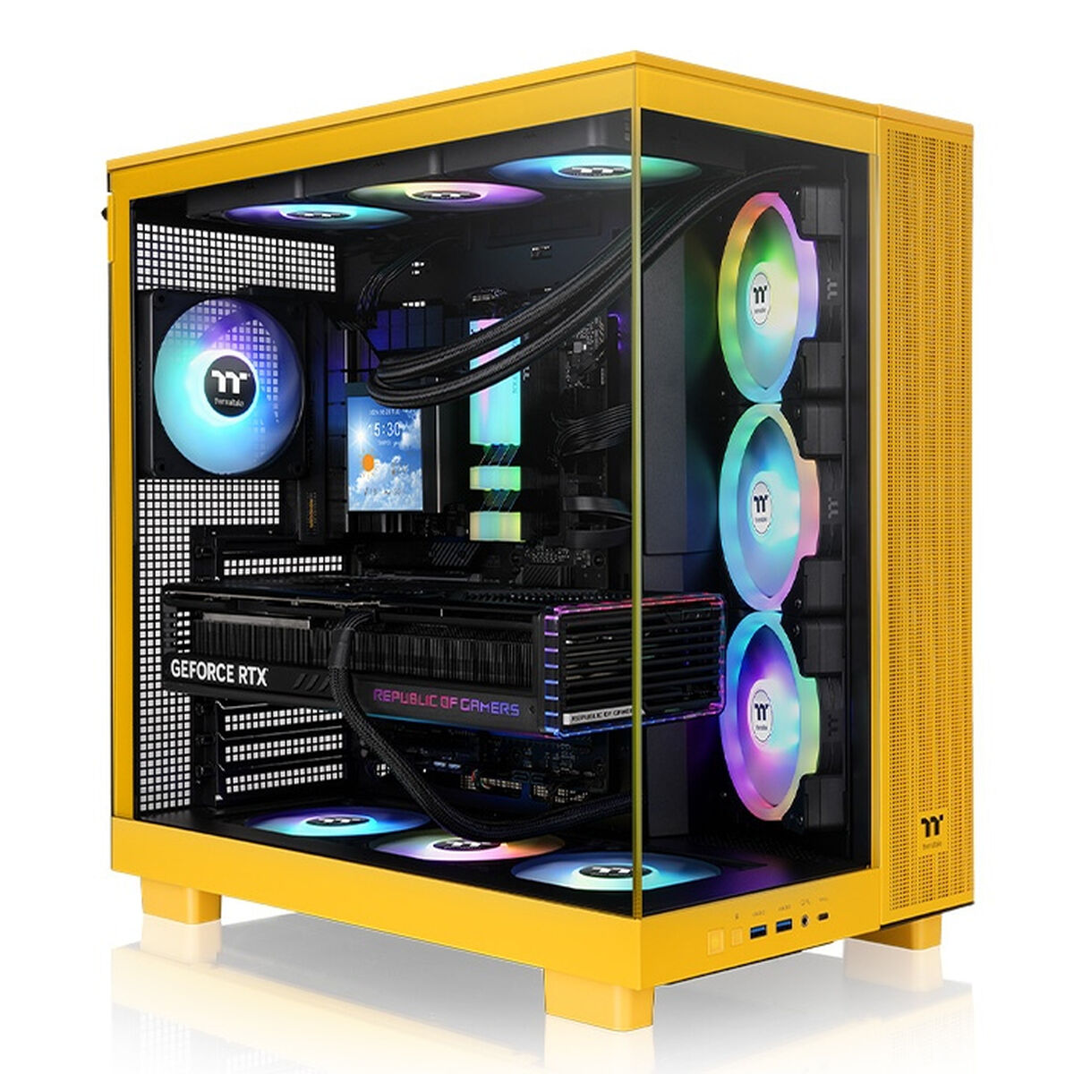 Afbeeldingen van ATX Semi-tower Box THERMALTAKE View 380 XL TG ARGB Yellow