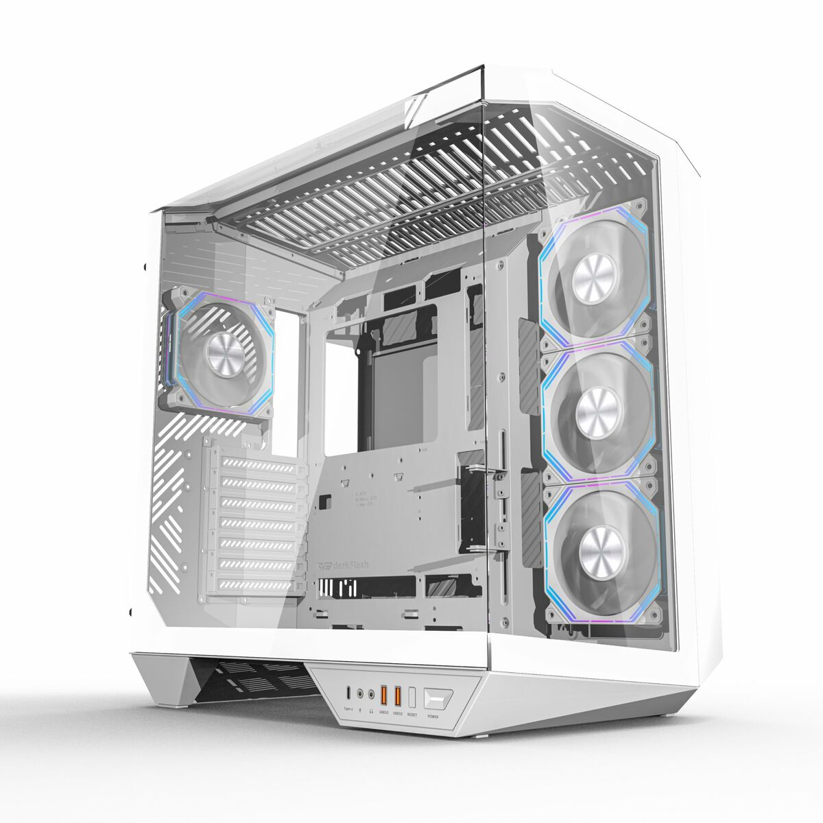 Afbeeldingen van ATX Semi-tower Box DarkFlash DY470 White