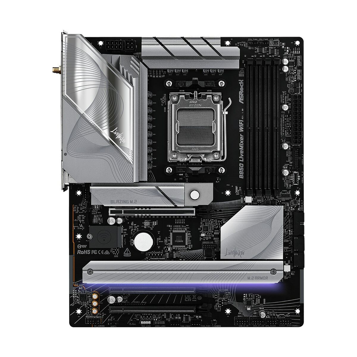 Kép Motherboard ASRock B850 LiveMixer WiFi Intel Wi-Fi 6 AMD AM5