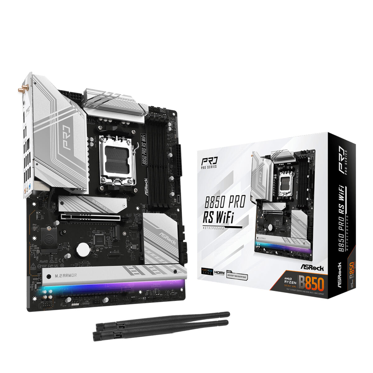 Kép Motherboard ASRock B850 Pro RS WiFi AMD B850 LGA 1151 AMD AM5