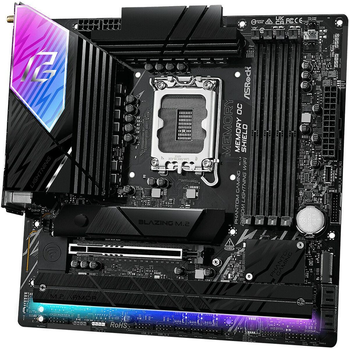 Afbeeldingen van Motherboard ASRock B860M Lightning WiFi Intel B860
