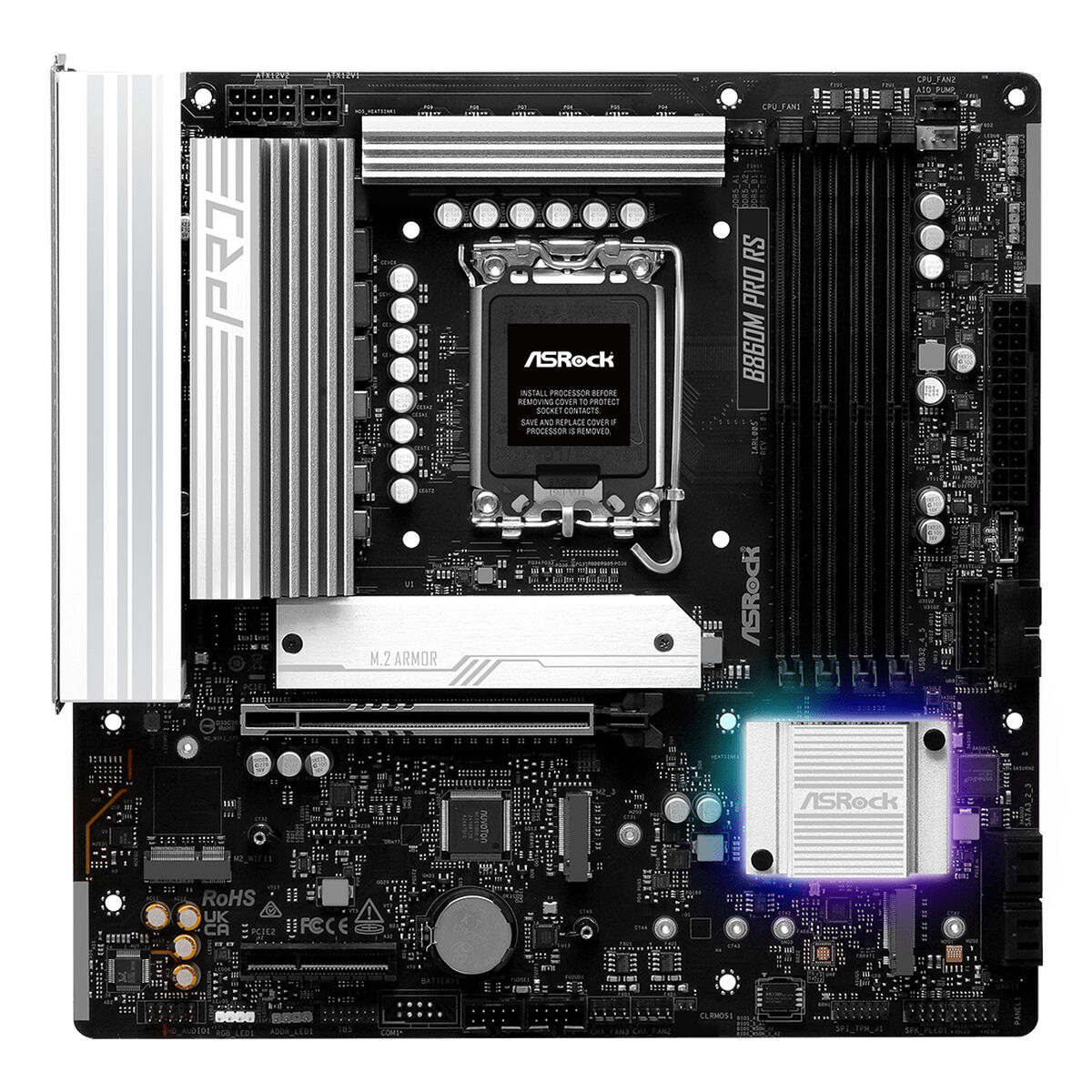 Afbeeldingen van Motherboard ASRock B860M Pro RS Intel B860 LGA 1851