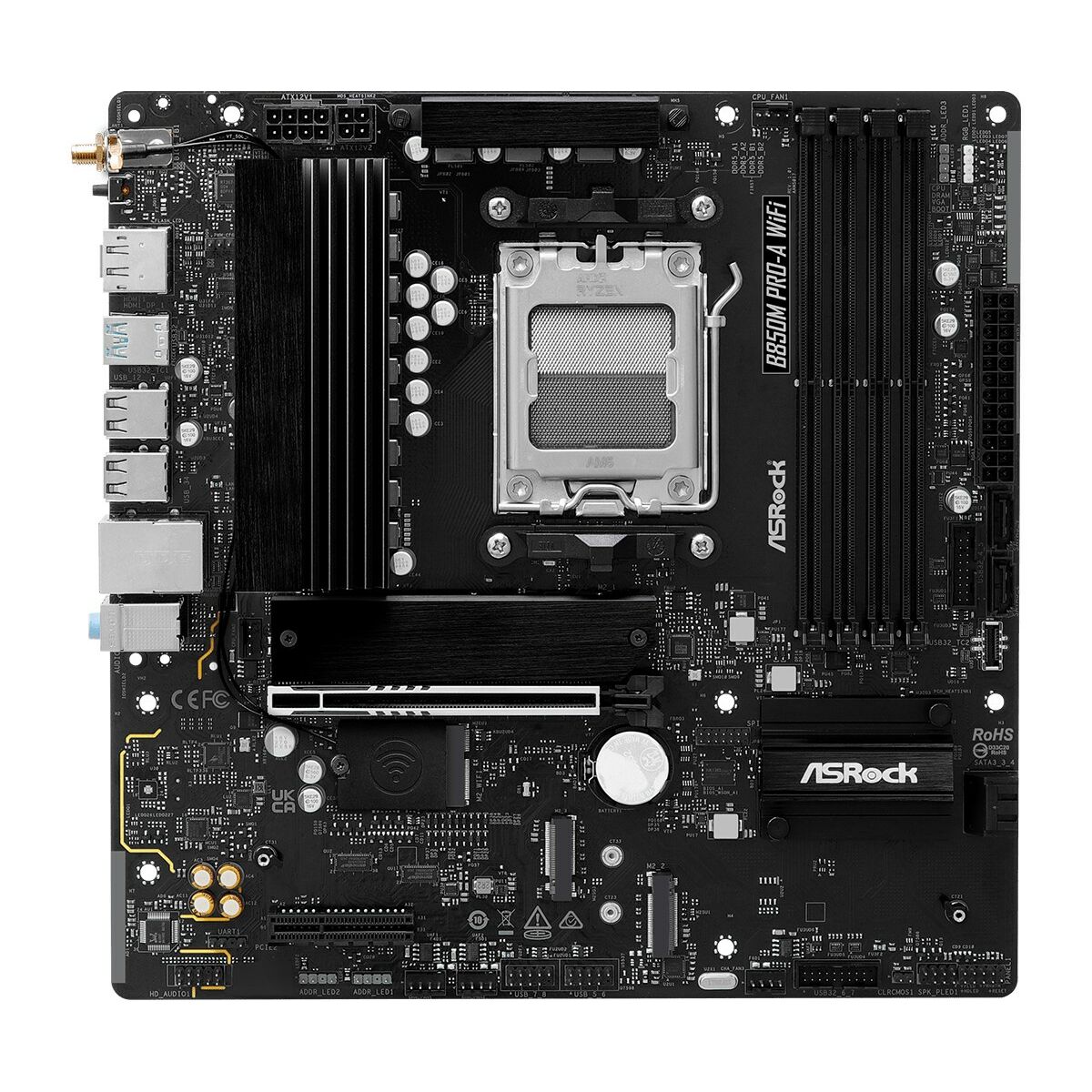 Afbeeldingen van Motherboard ASRock B850M Pro-A WiFi Intel Wi-Fi 6 AMD AM5