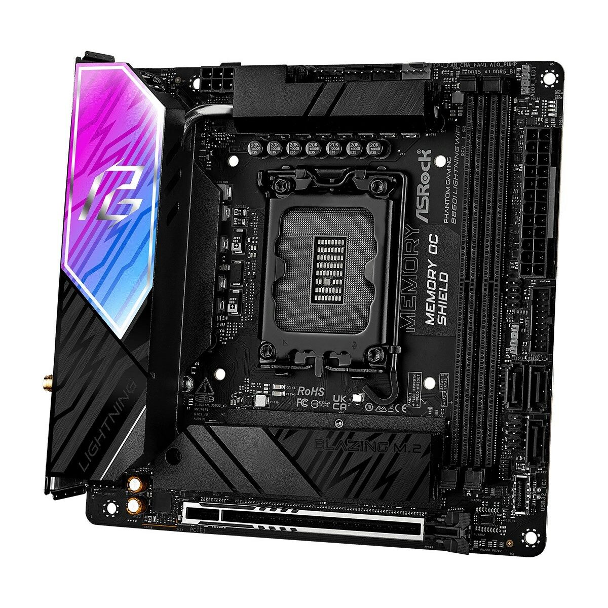 Afbeeldingen van Motherboard ASRock B860I Lightning WiFi Intel B860 LGA 1851