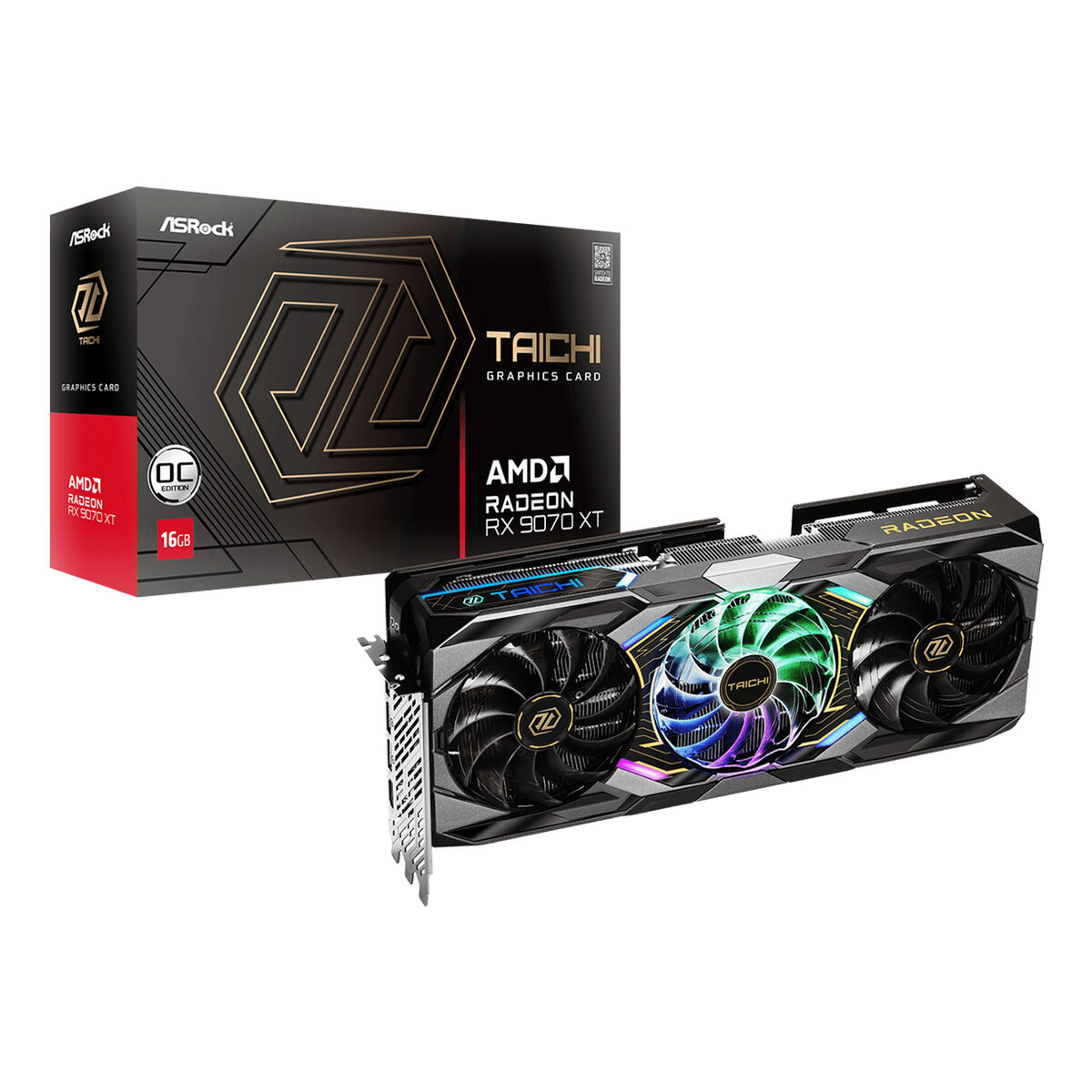 Graphics card ASRock ASROCK radeon rx 9070 xt 16 GB GDDR6 Picture of Graphics card ASRock ASROCK radeon rx 9070 xt 16 GB GDDR6