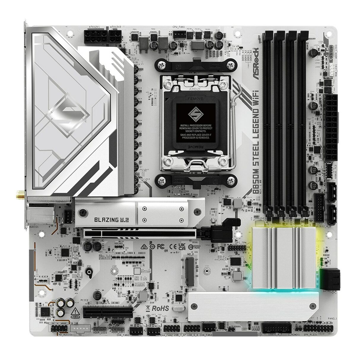 Afbeeldingen van Motherboard ASRock B850M Steel Legend WiFi Intel Wi-Fi 6 AMD AM5 AMD B850
