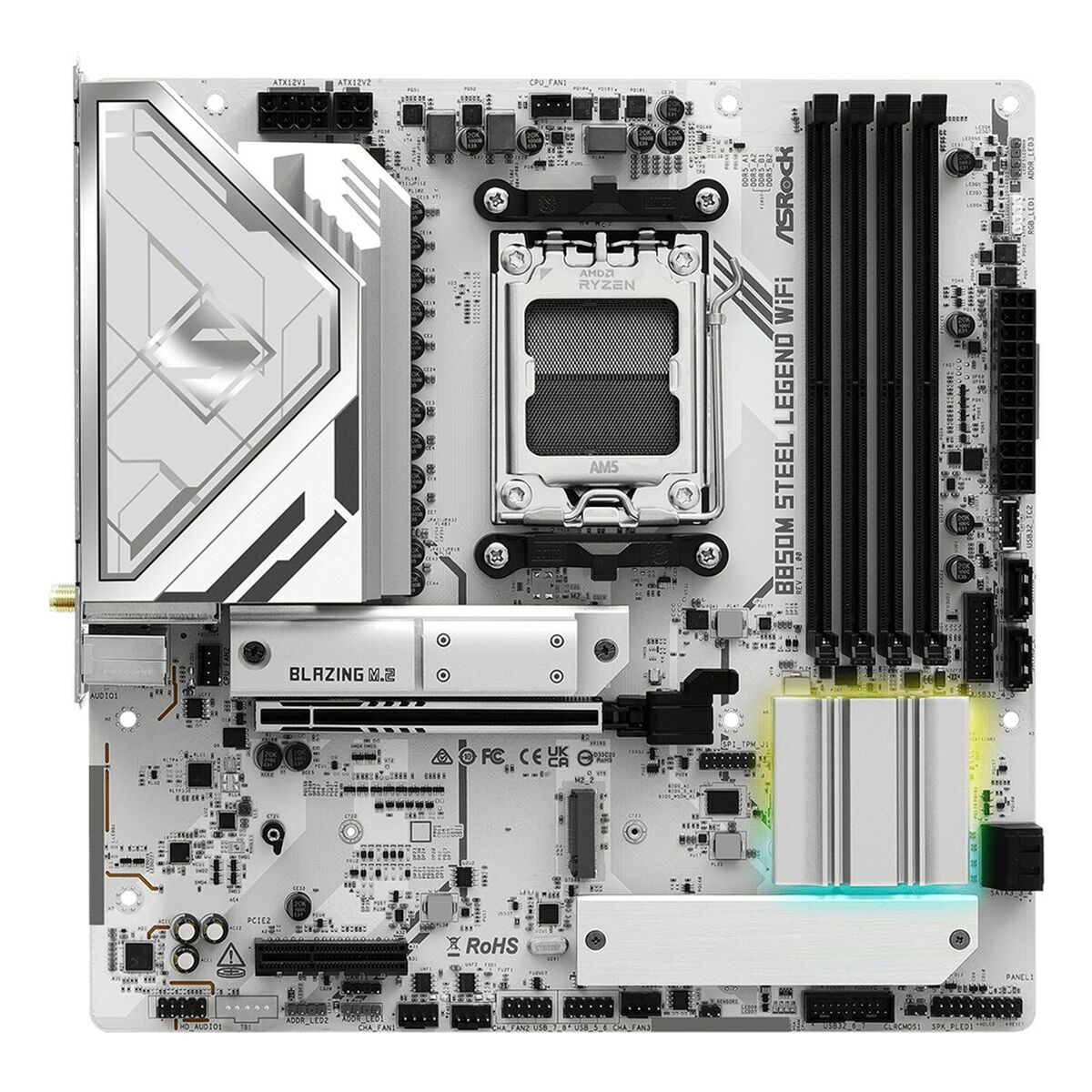 Afbeeldingen van Motherboard ASRock B850M Steel Legend WiFi Intel Wi-Fi 6 AMD AM5 AMD B850