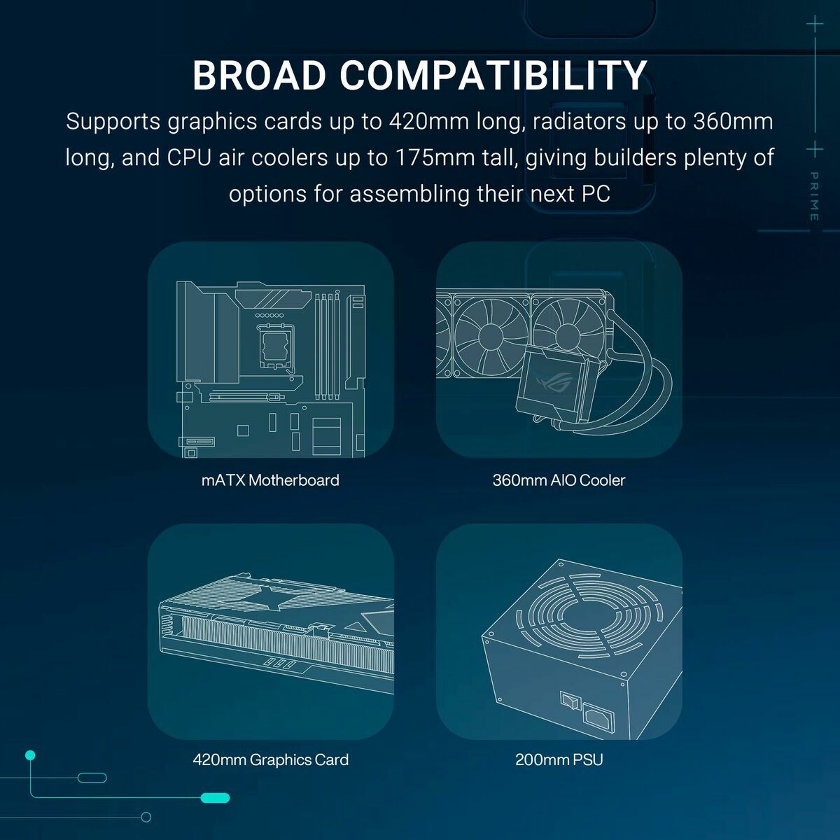 Picture of ATX Semi-tower Box Asus 90DC00P0-B19000 Black