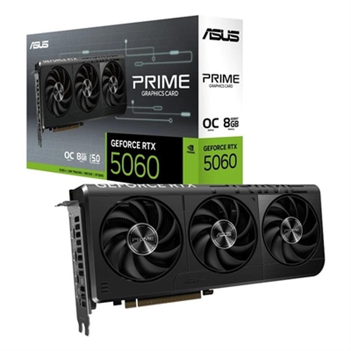 Afbeeldingen van Graphics card Asus 90YV0N10-M0NA00 GEFORCE RTX 5060 8 GB GDDR6 GDDR7