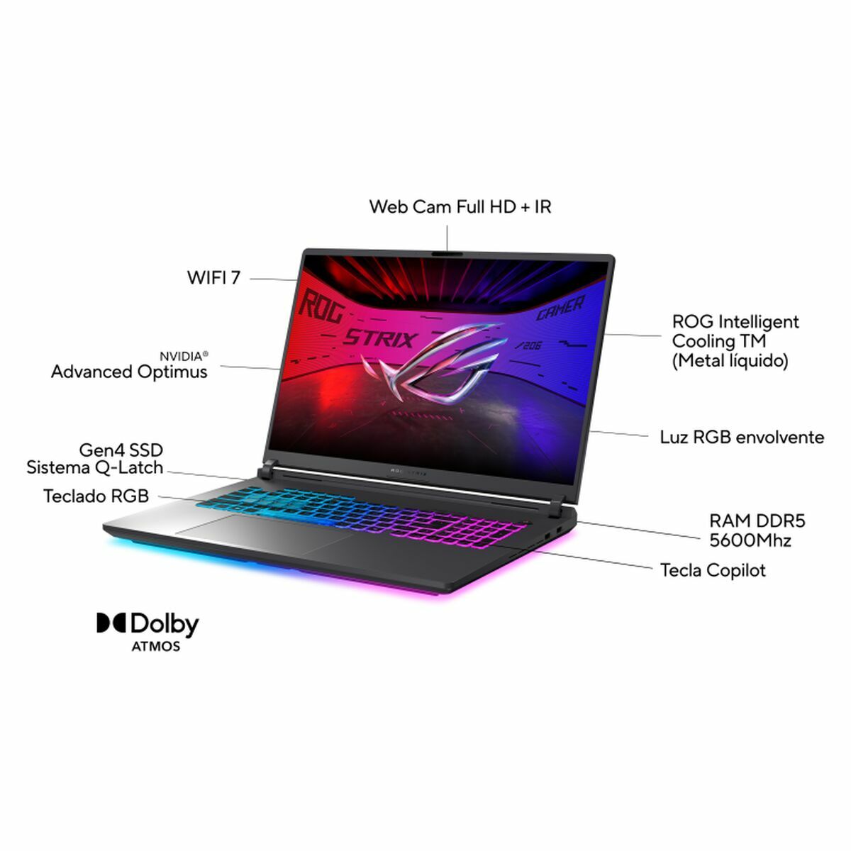 Afbeeldingen van Laptop Asus 90NR0LE1-M00230 18" Intel Core i7 32 GB RAM 1 TB SSD