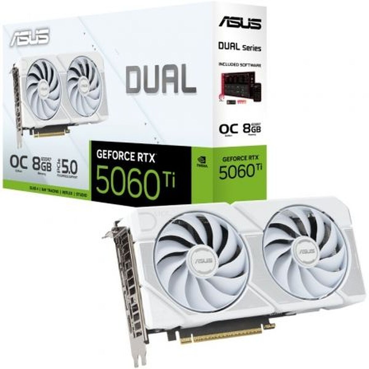 Κάρτα Γραφικών Asus OC White Edition 90YV0MP5-M0NA00 geforce rtx 5060 ti 8 GB GDDR7