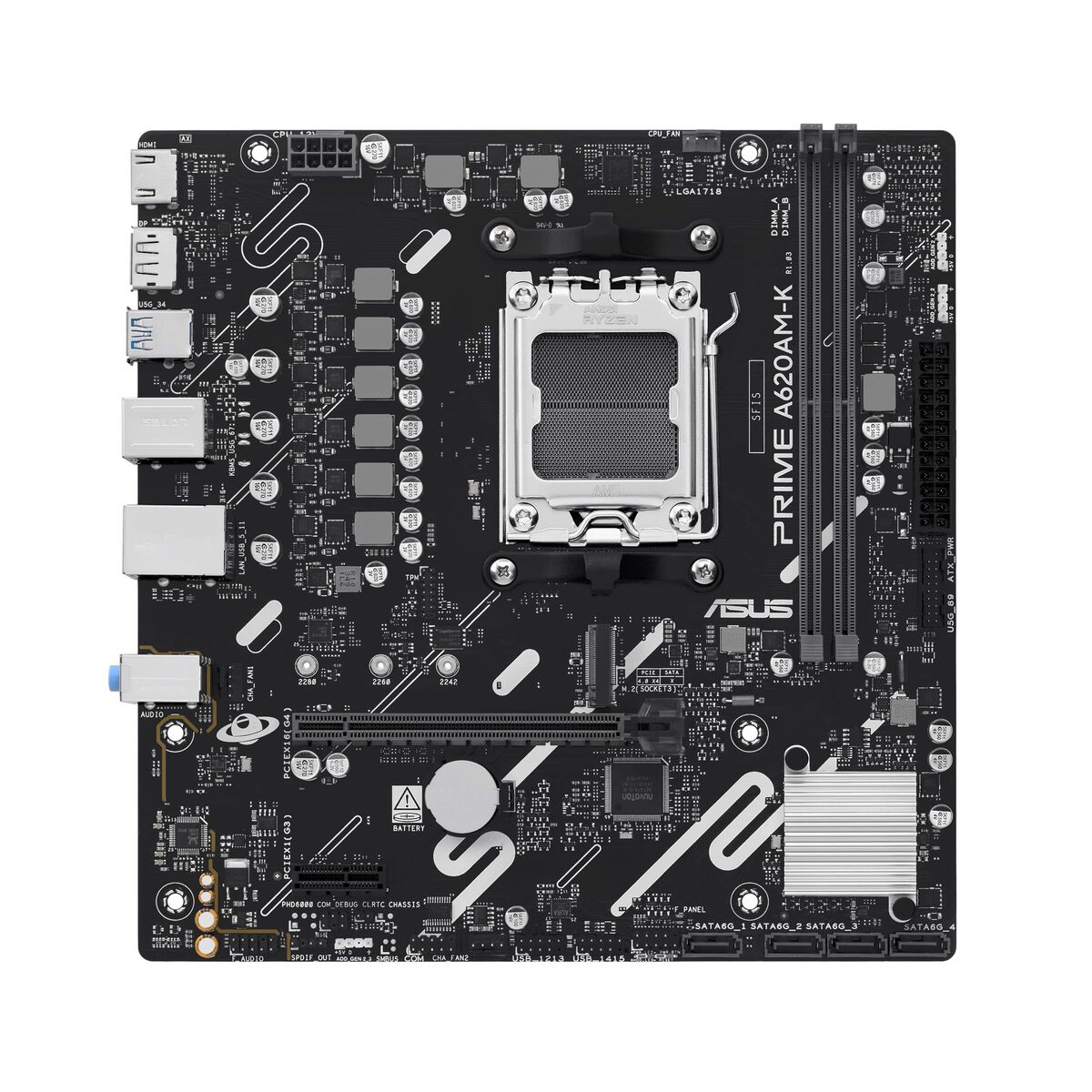 Image de Carte Mère Asus PRIME A620AM-K AMD AM5 AMD