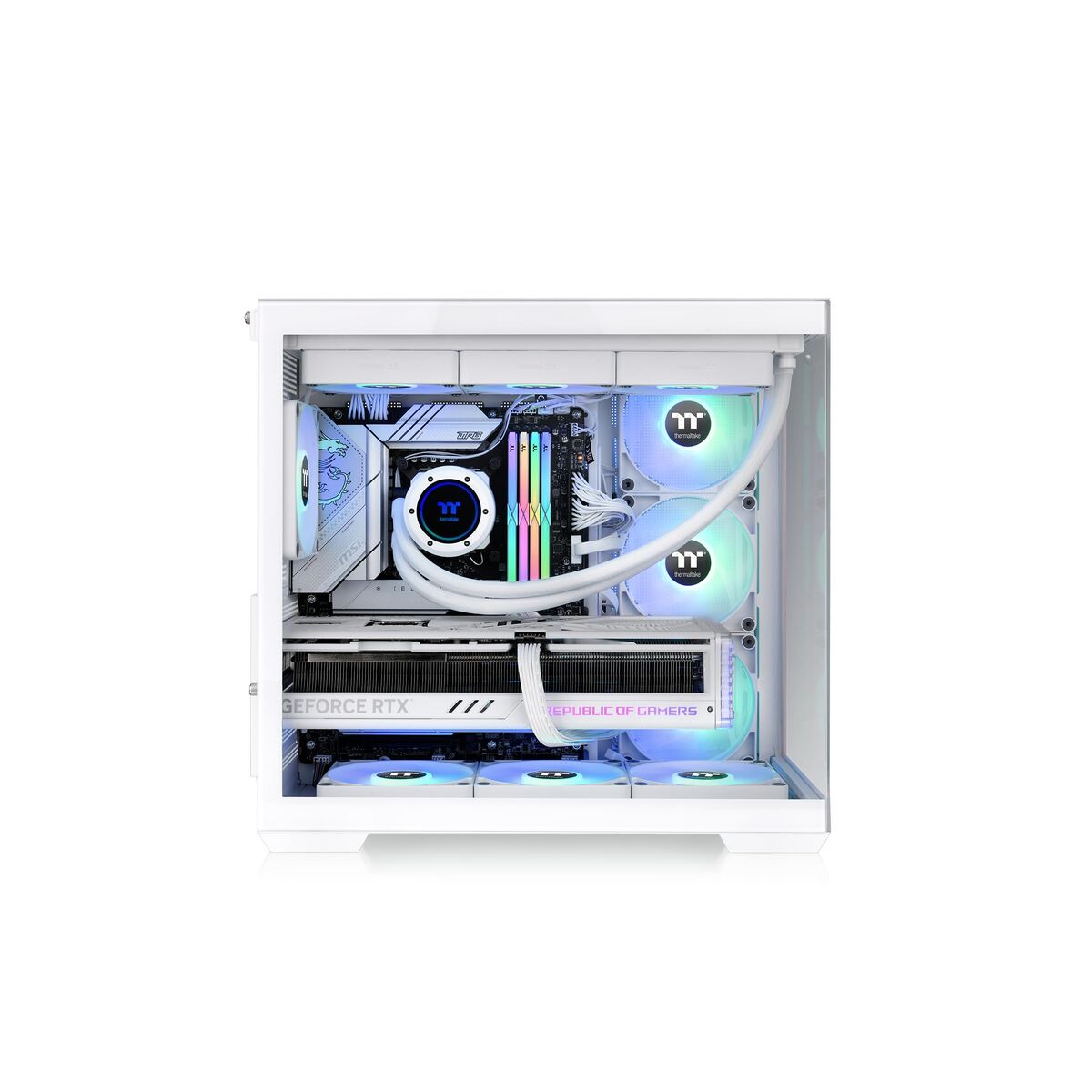 Picture of ATX Semi-tower Box THERMALTAKE View 380 WS ARGB White
