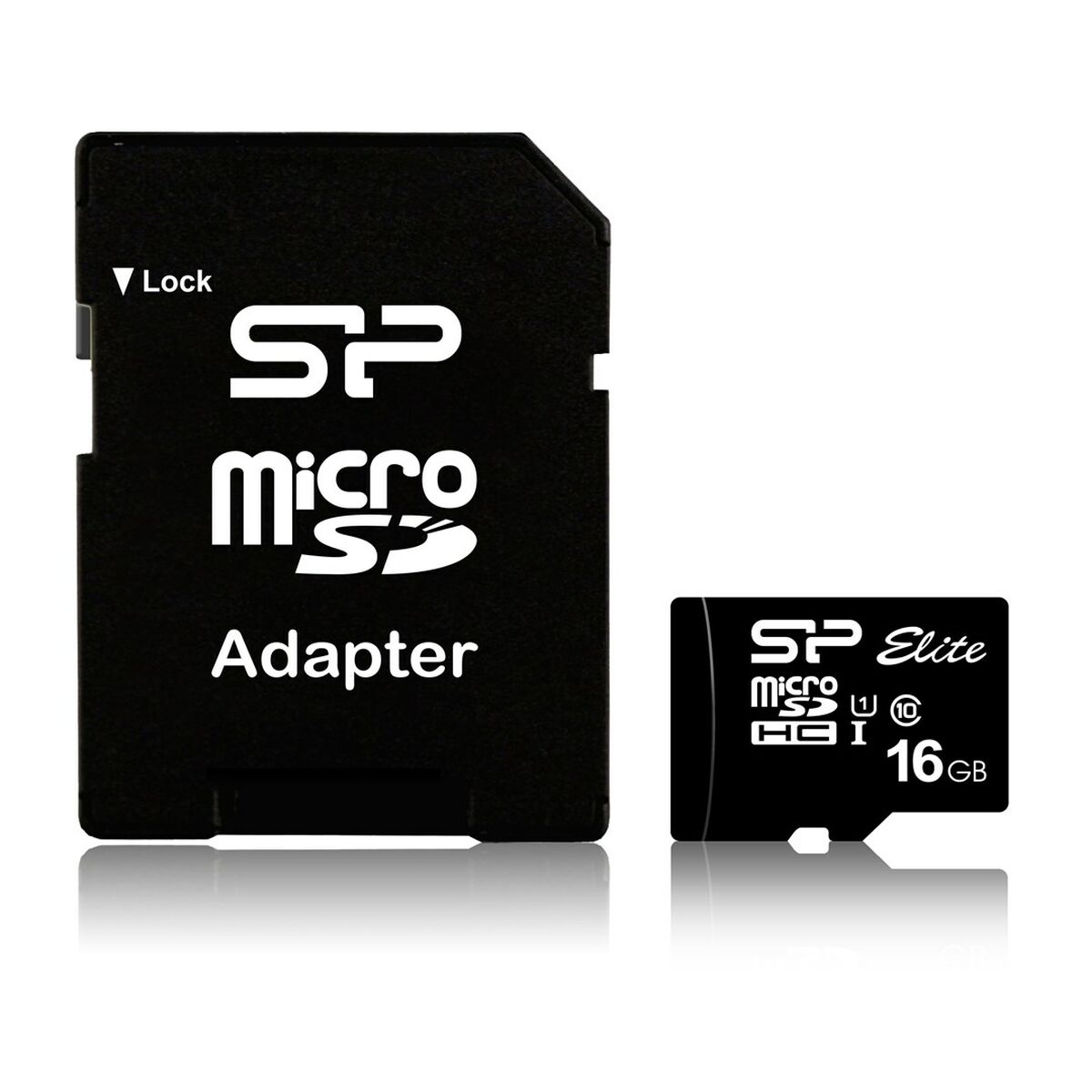 Afbeeldingen van Micro SD Memory Card with Adaptor Silicon Power Elite 16 GB