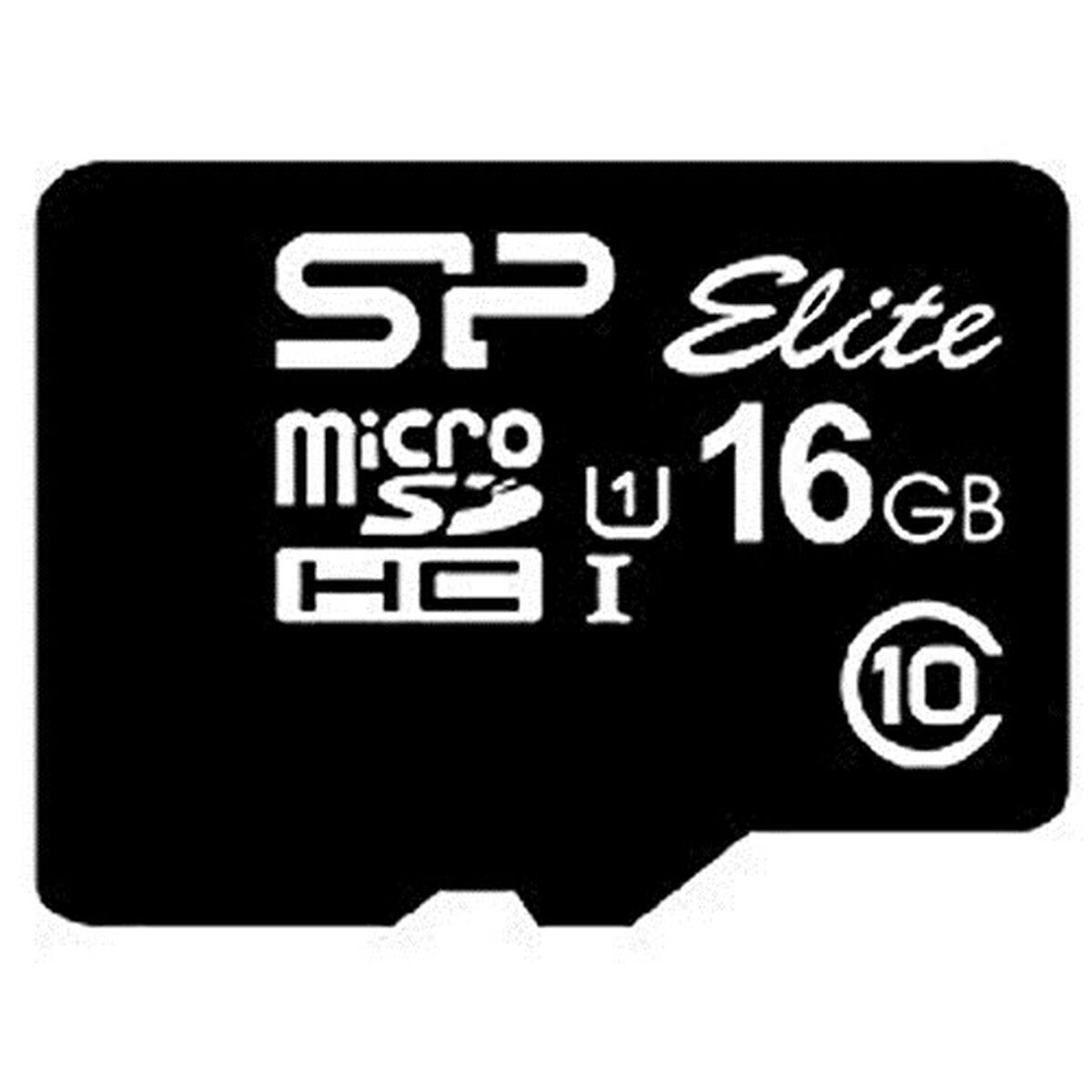 Afbeeldingen van Micro SD Memory Card with Adaptor Silicon Power Elite 16 GB