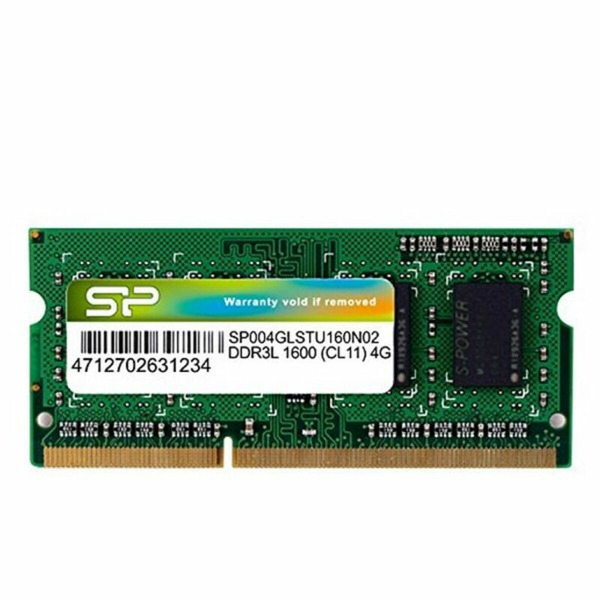 Picture of RAM Memory Silicon Power SP004GLSTU160N02 4 GB DDR3L PC3-12800