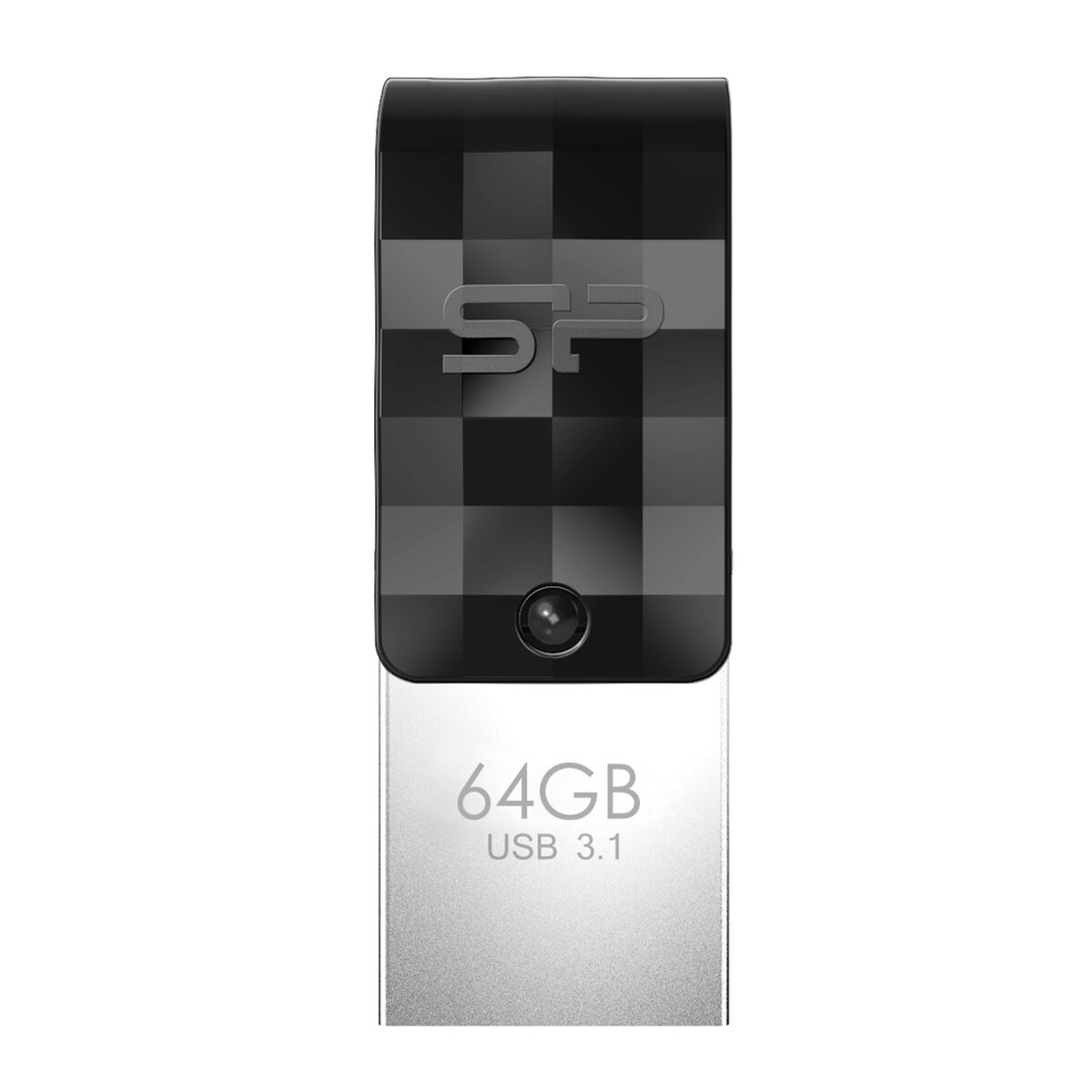Clé USB Silicon Power Mobile C31 Noir/Argenté 64 GB