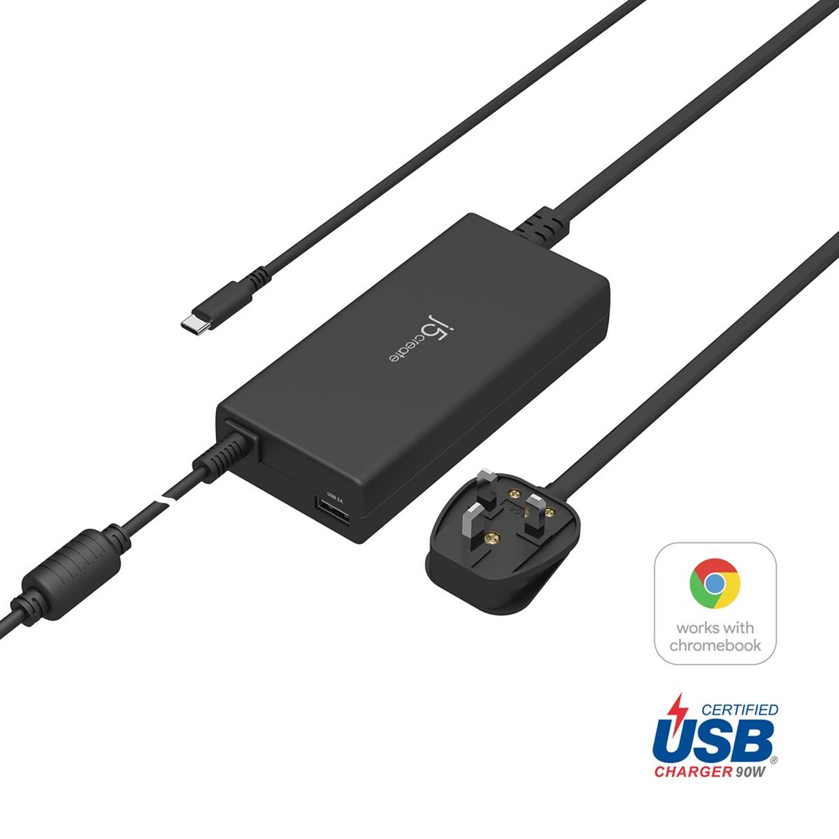 Portable charger j5create JUP2290C-EN Black