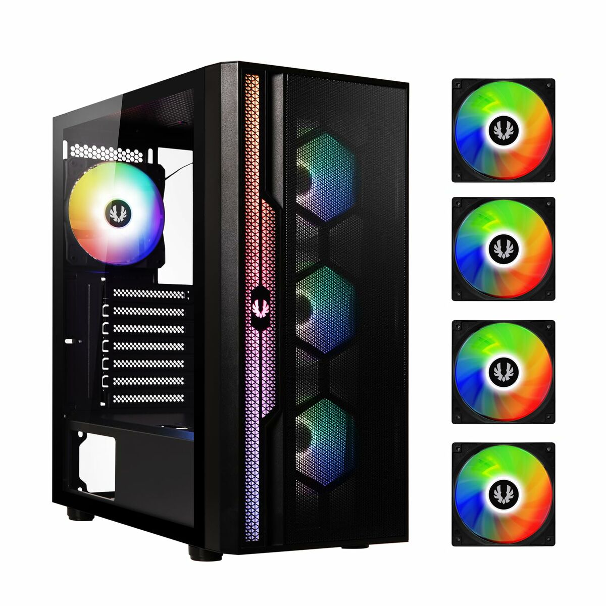 Afbeeldingen van ATX Semi-tower Box BitFenix Apollo ARGB Black