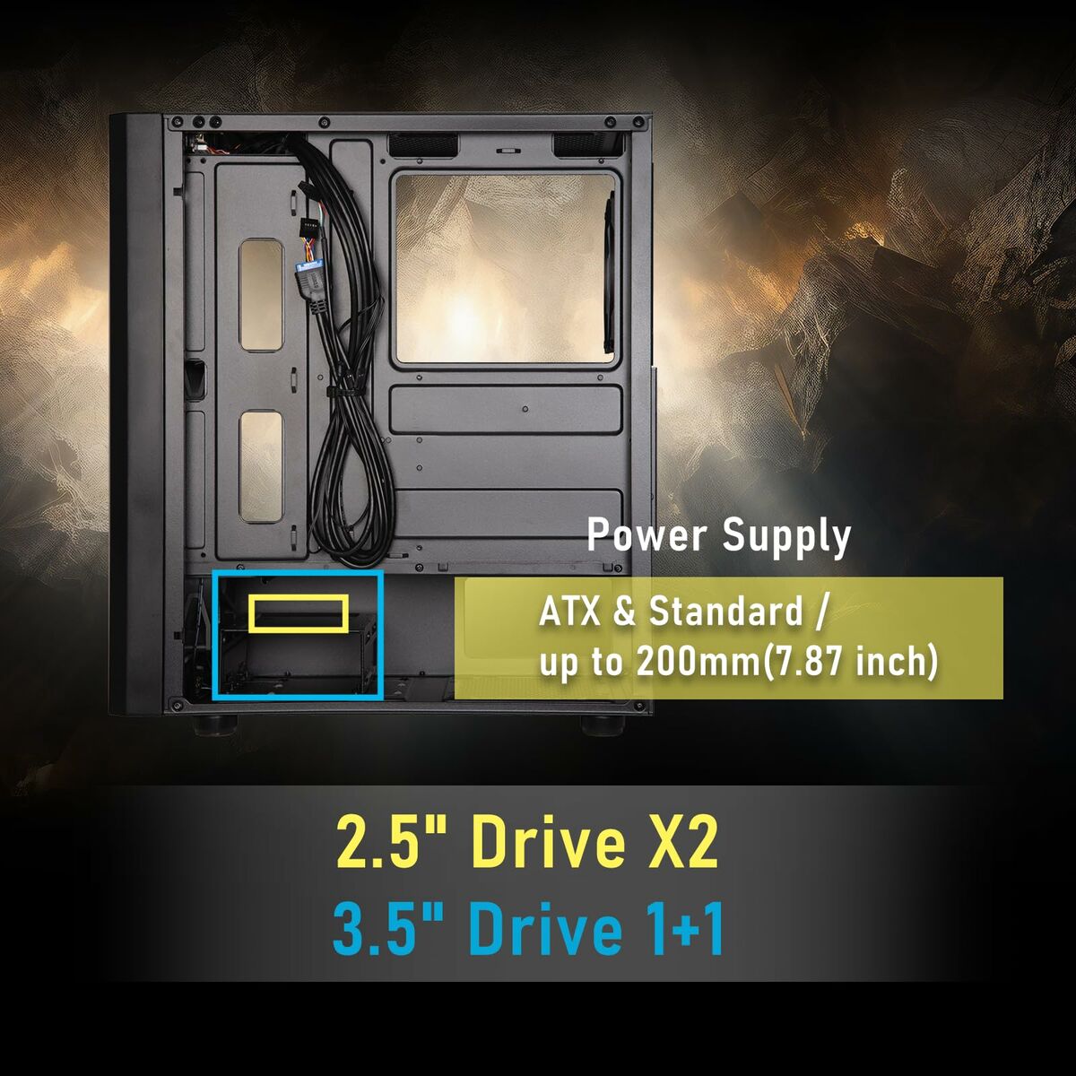 Afbeeldingen van ATX Semi-tower Box BitFenix Apollo ARGB Black