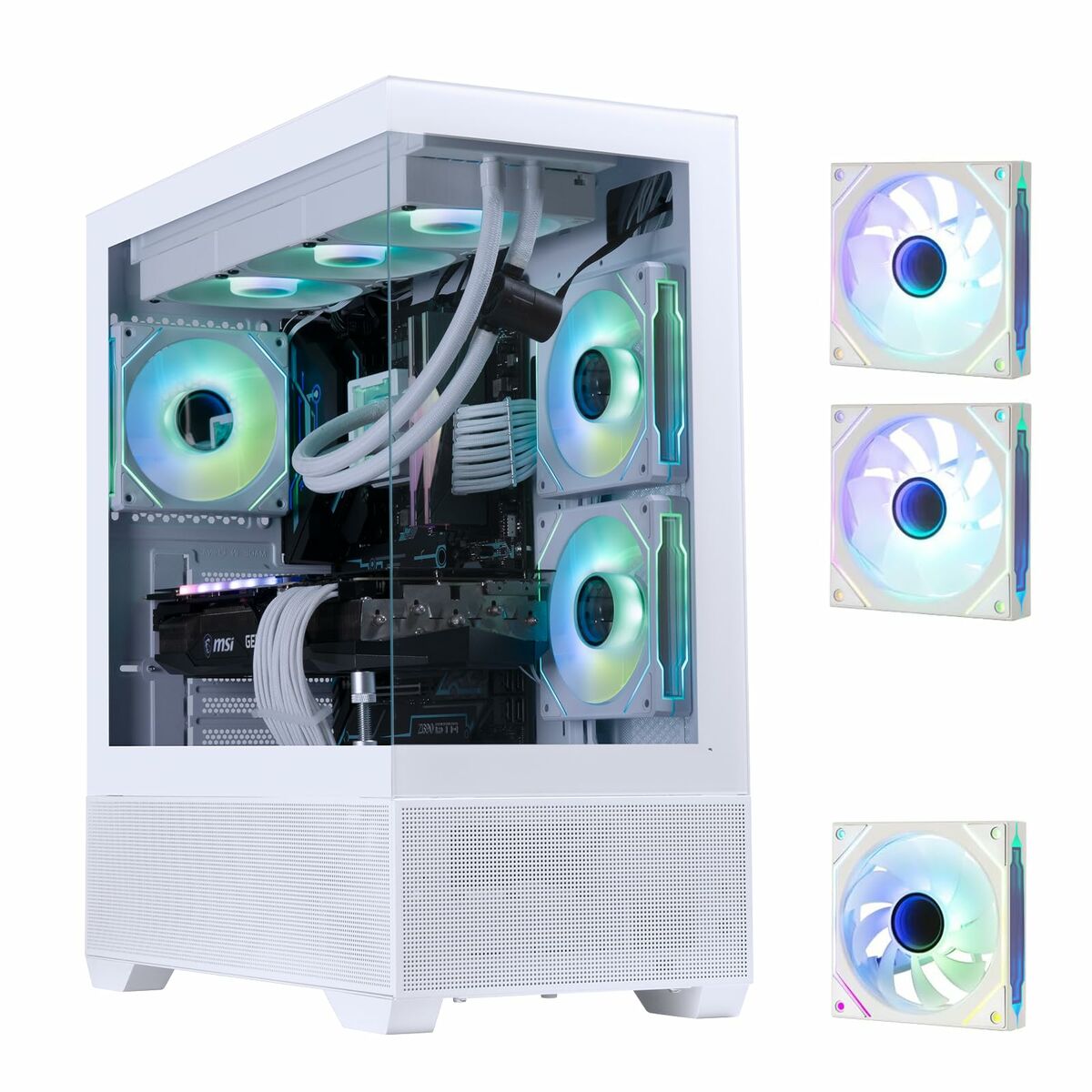 Afbeeldingen van ATX Semi-tower Box BitFenix CETO Basic White
