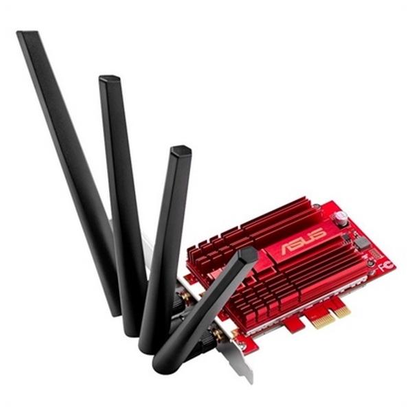 Tarjeta de Red Asus PCE-AC88 2.4 GHz + 5 GHz Negro