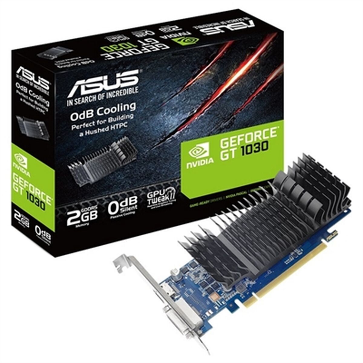 Obrazek Graphics card Asus GT1030-SL-2G-BRK NVIDIA GeForce GT 1030 DDR5 SDRAM