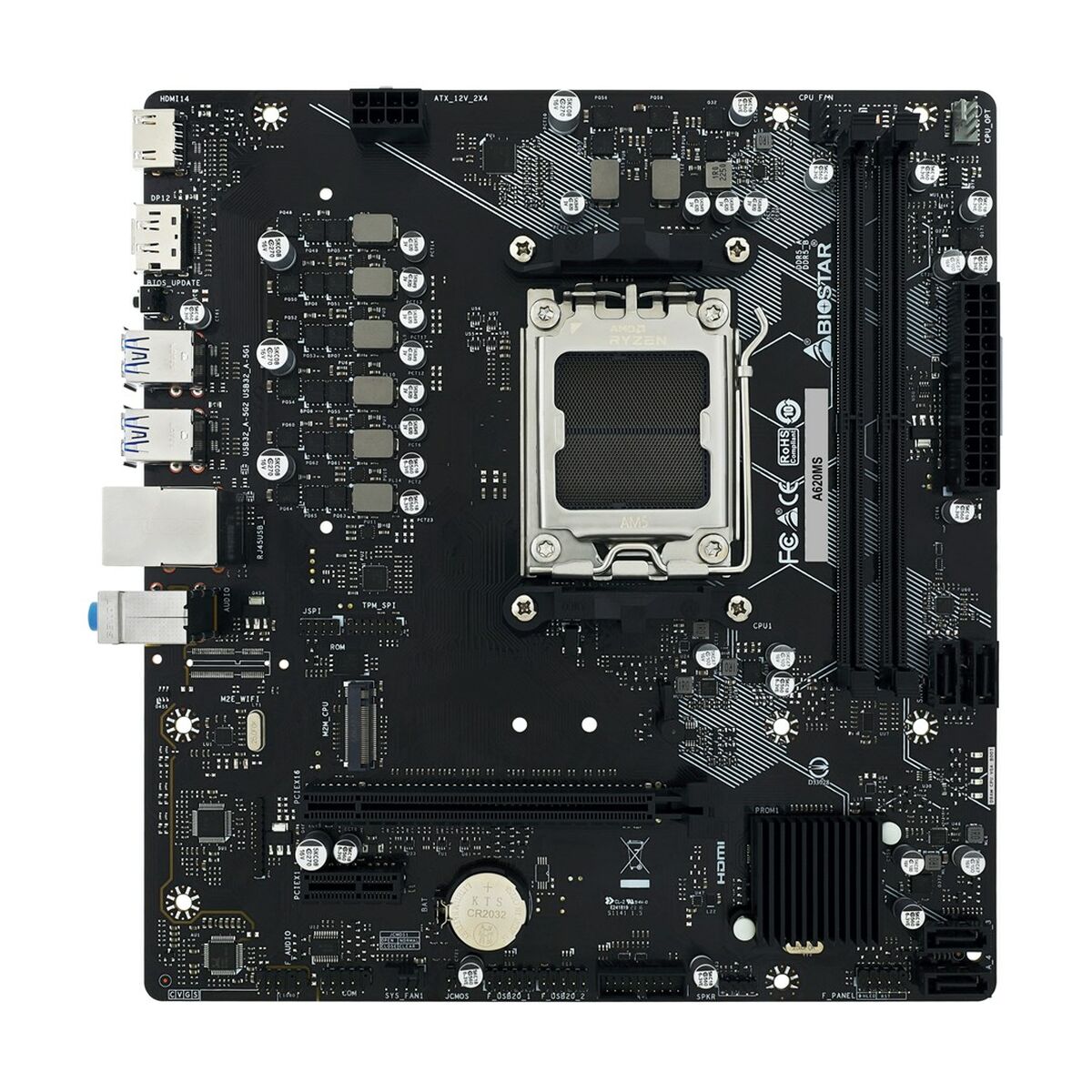 Image secondaire de Carte Mère Biostar A620MS AMD AM5 AMD A620