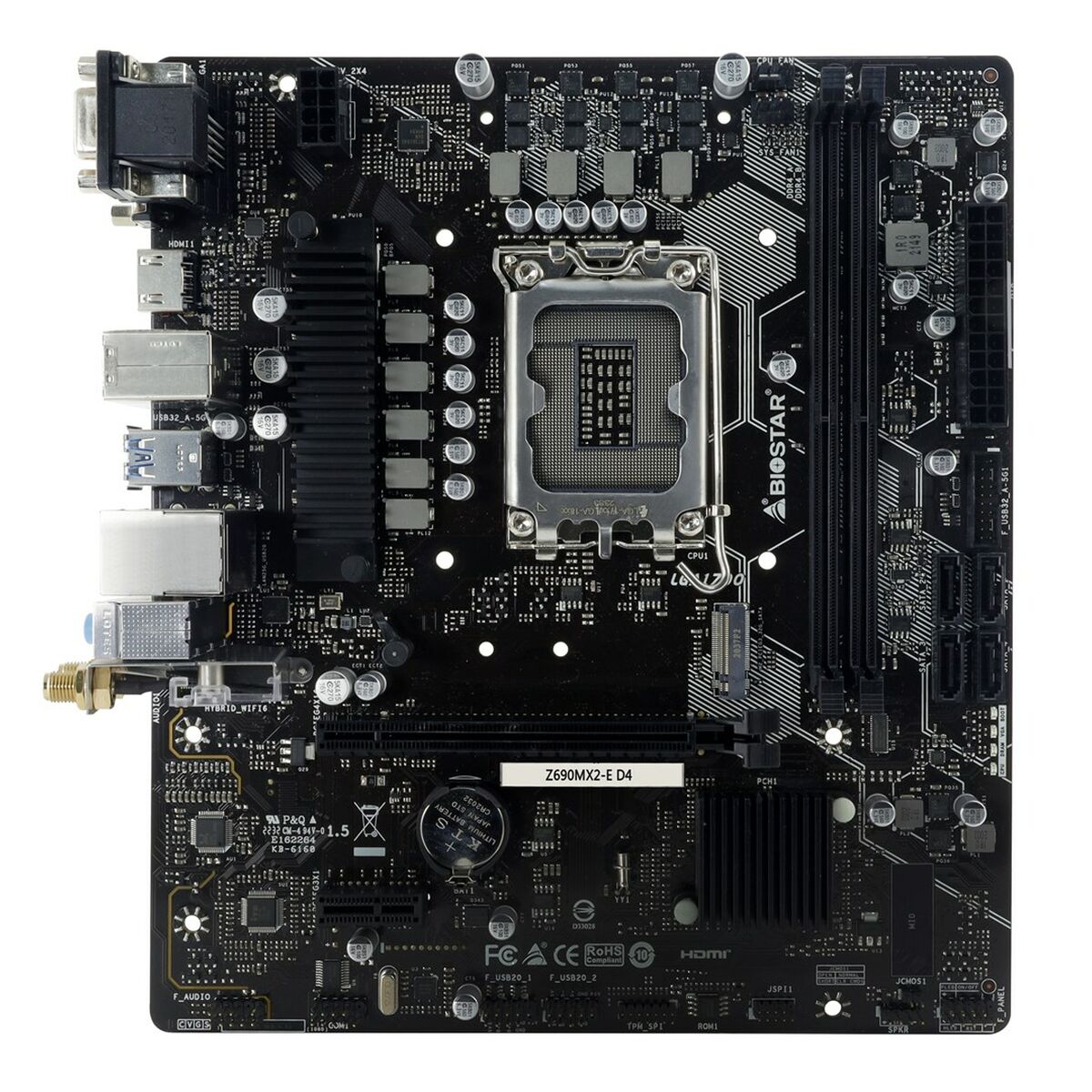 Carte Mère Biostar Z690MX2-E D4 INTEL Z690 LGA 1700
