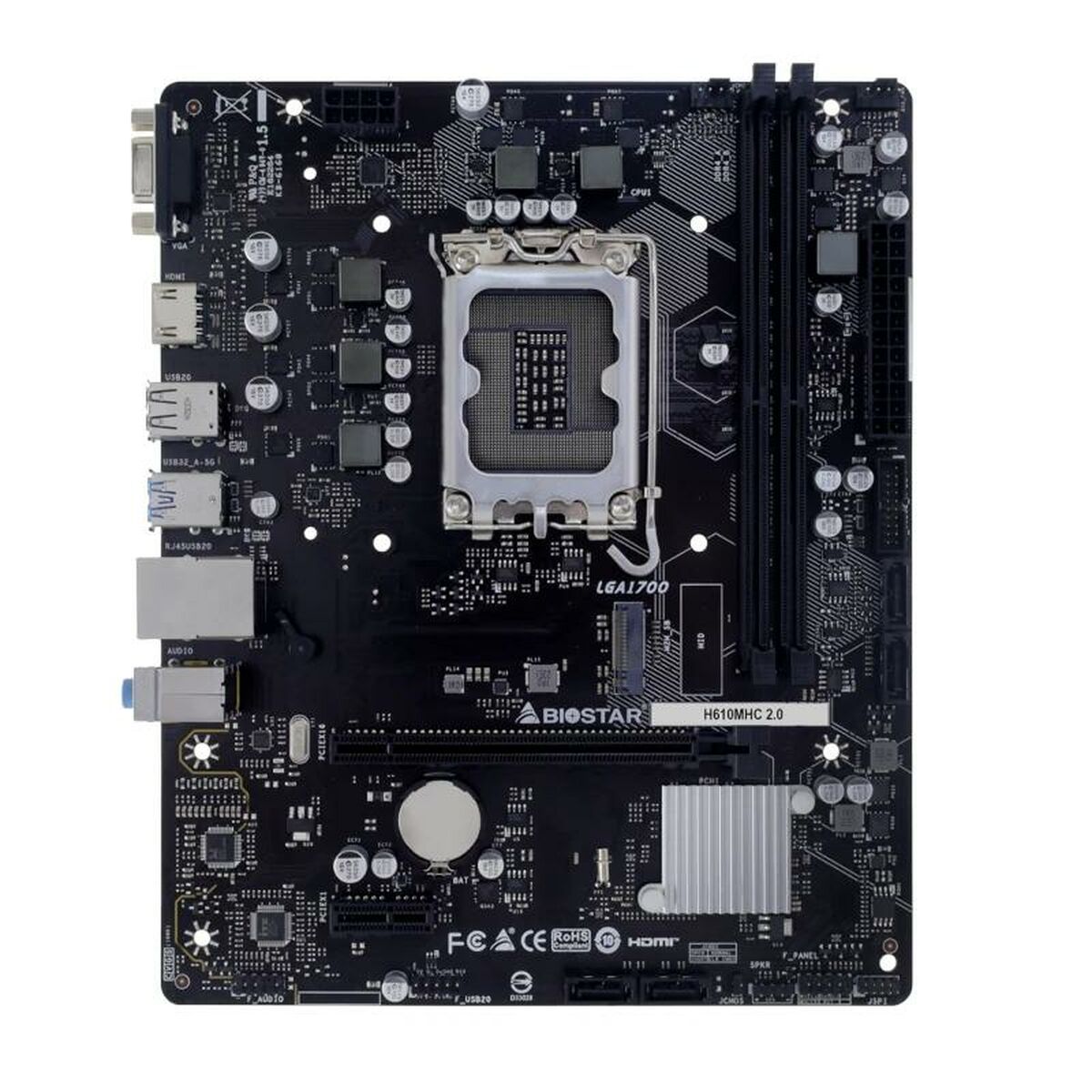 Afbeeldingen van Motherboard Biostar H610MHC 2.0 H610 LGA 1700