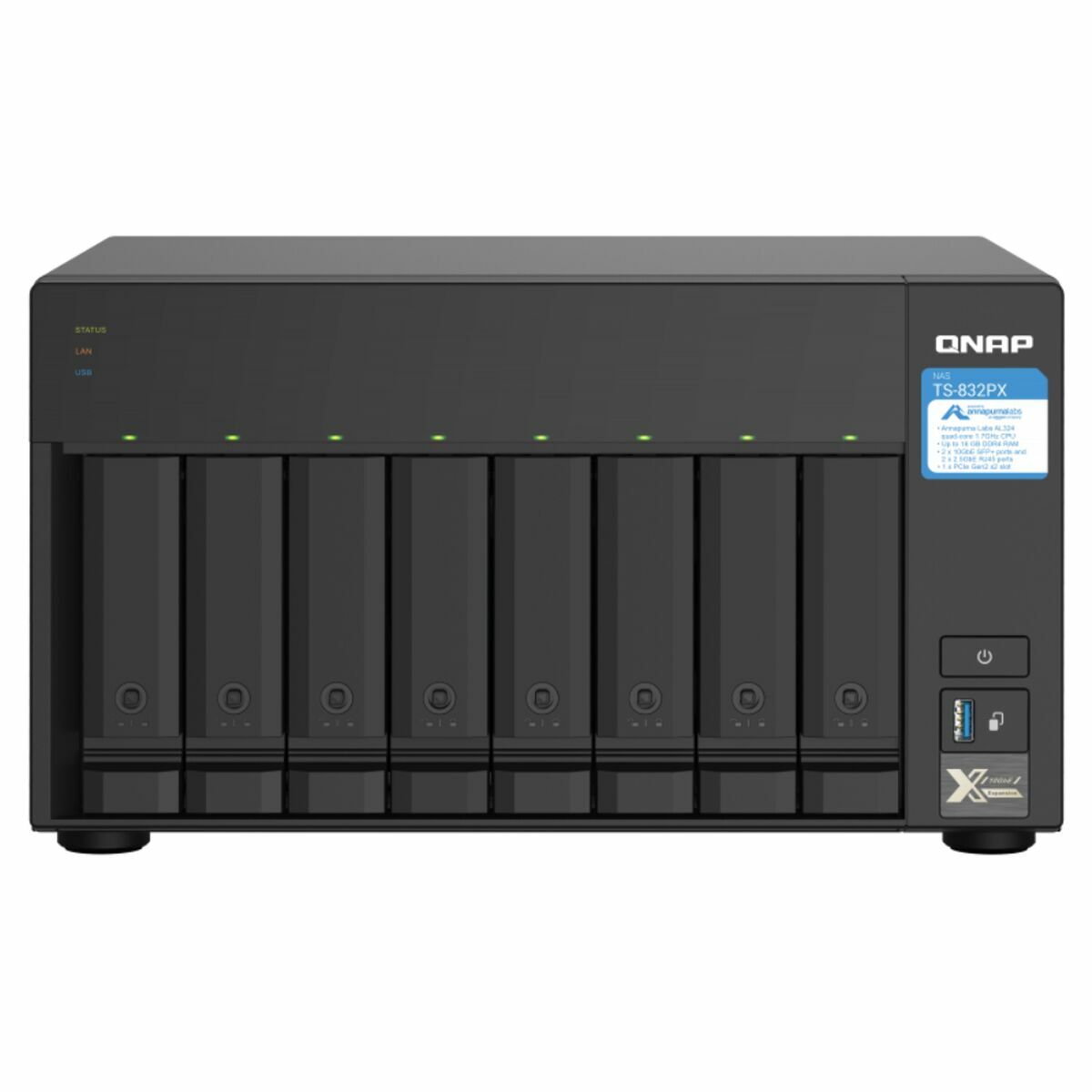 NAS Network Storage Qnap TS-832PX 4 GB RAM Picture of NAS Network Storage Qnap TS-832PX 4 GB RAM