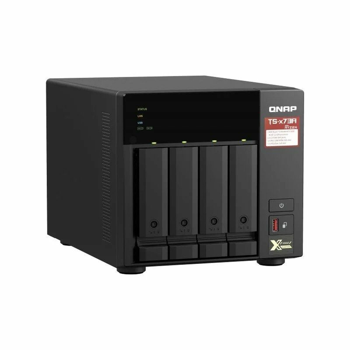 Afbeeldingen van NAS Network Storage Qnap TS-473A-8G Quad Core Black
