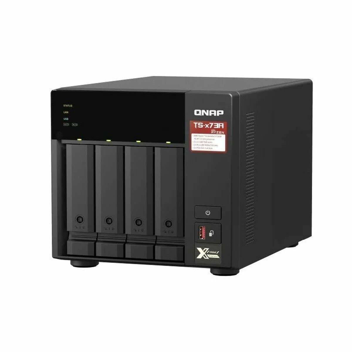 Afbeeldingen van NAS Network Storage Qnap TS-473A-8G Quad Core Black