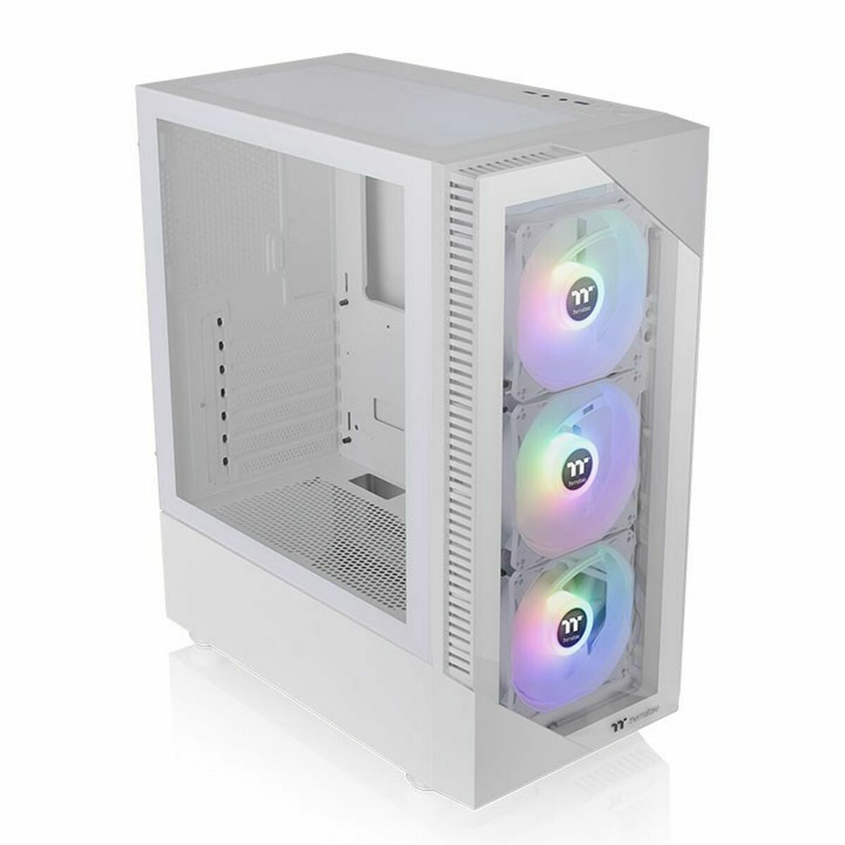 Bild von ATX Semi-tower Box THERMALTAKE View 200 TG Snow ARGB White