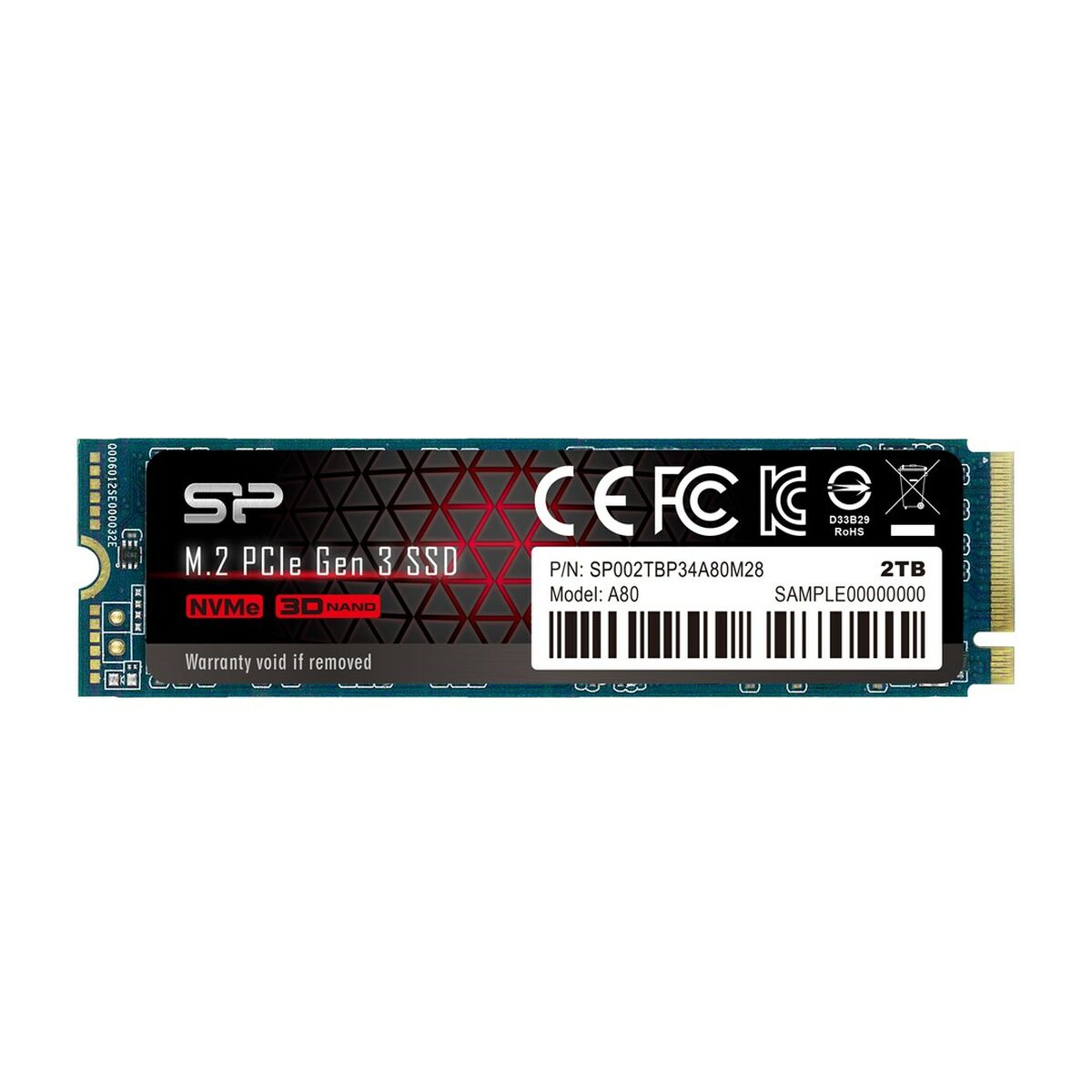 Afbeeldingen van Hard Drive Silicon Power P34A60 2 TB SSD