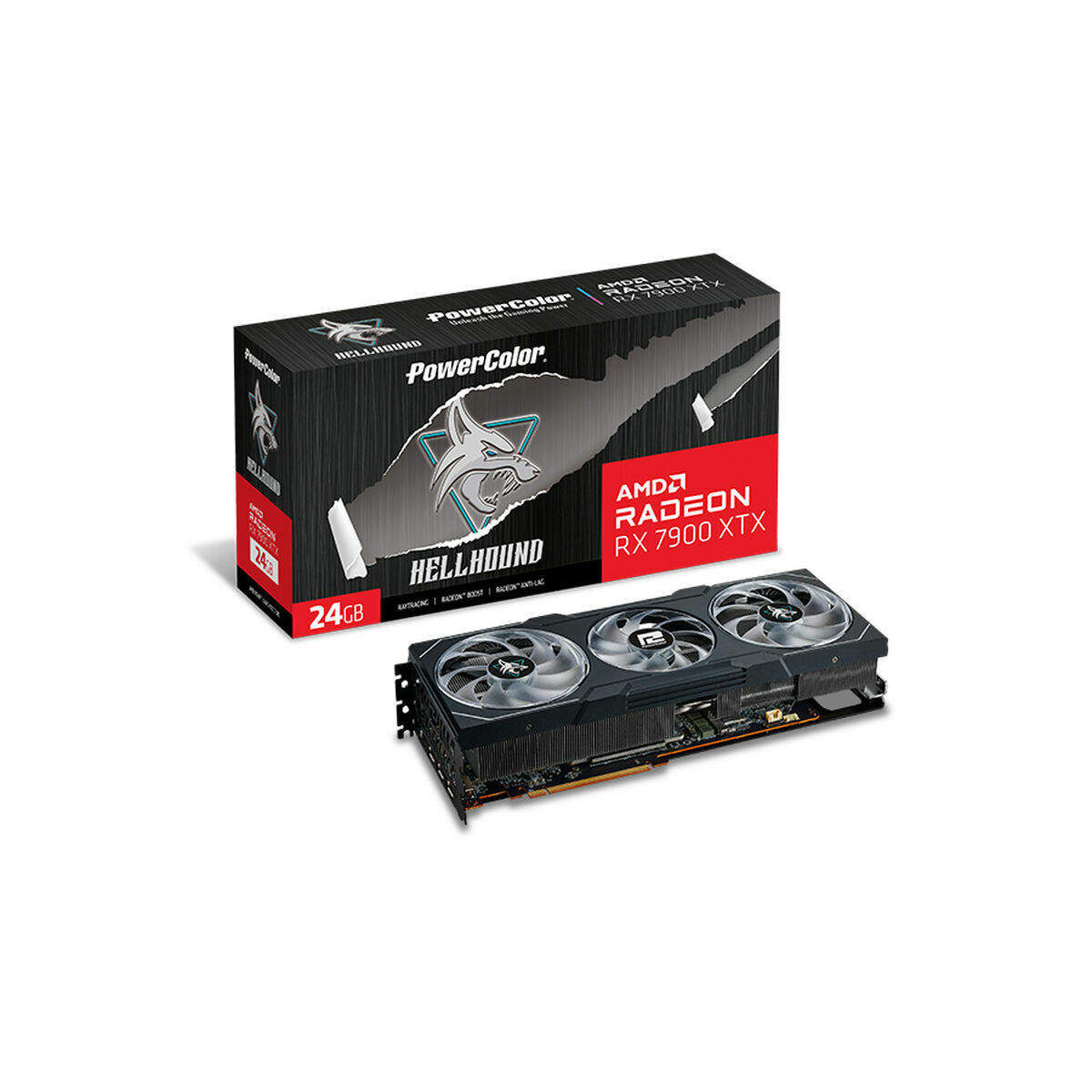 Afbeeldingen van Graphics card Powercolor RX 7900 XTX 24G-L/OC AMD RADEON RX 7900 XTX GDDR6