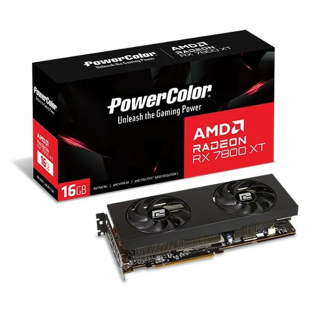Afbeeldingen van Graphics card Powercolor RX7800XT 16G-P AMD RADEON RX 7800 XT 16 GB GDDR6