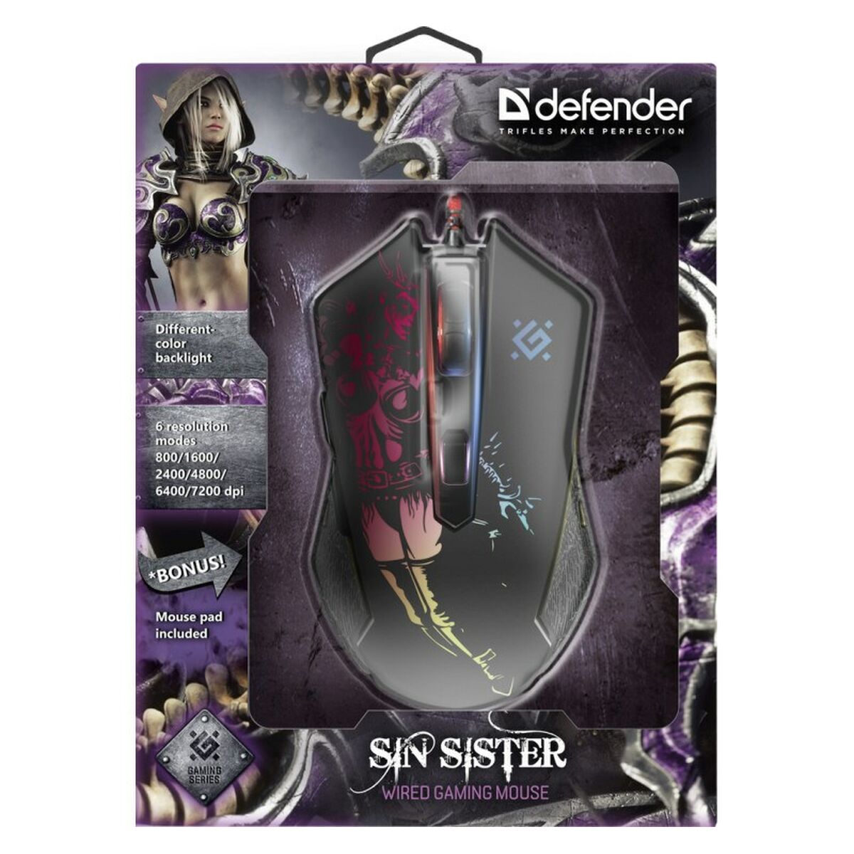 Afbeeldingen van Mouse Defender GM-933 Black