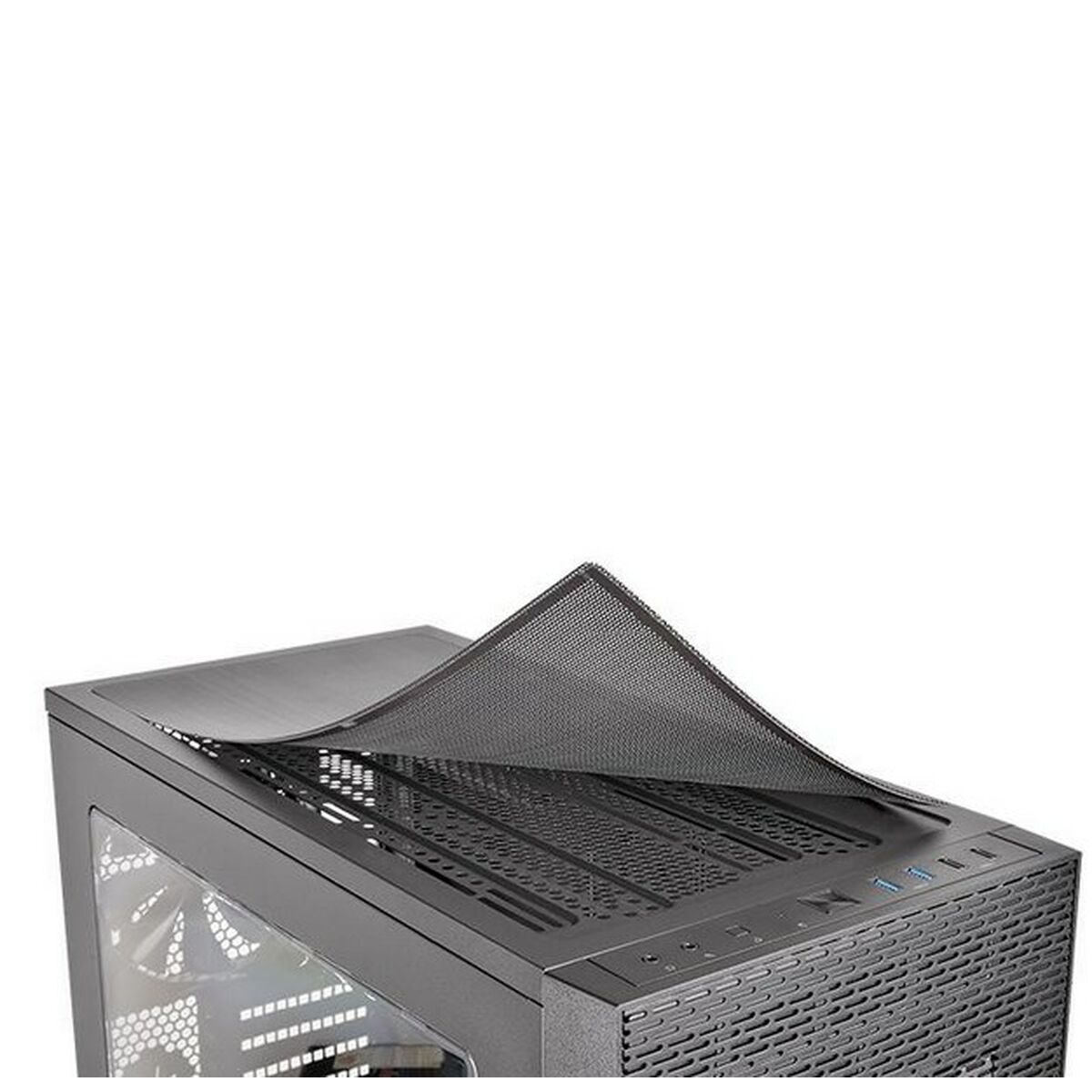 Afbeeldingen van ATX Semi-tower Box THERMALTAKE CA-1F8-00M1WN-02 Blue Black