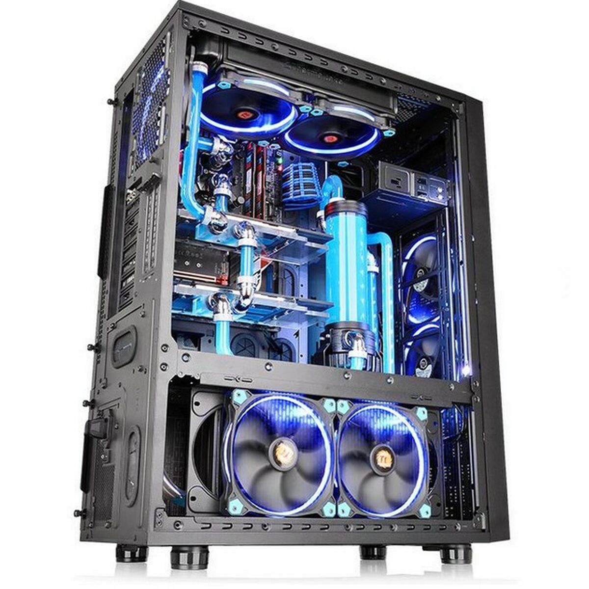 Afbeeldingen van ATX Semi-tower Box THERMALTAKE CA-1F8-00M1WN-02 Blue Black