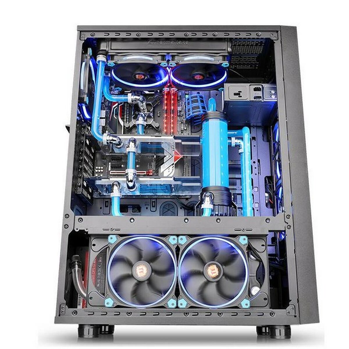 Afbeeldingen van ATX Semi-tower Box THERMALTAKE CA-1F8-00M1WN-02 Blue Black