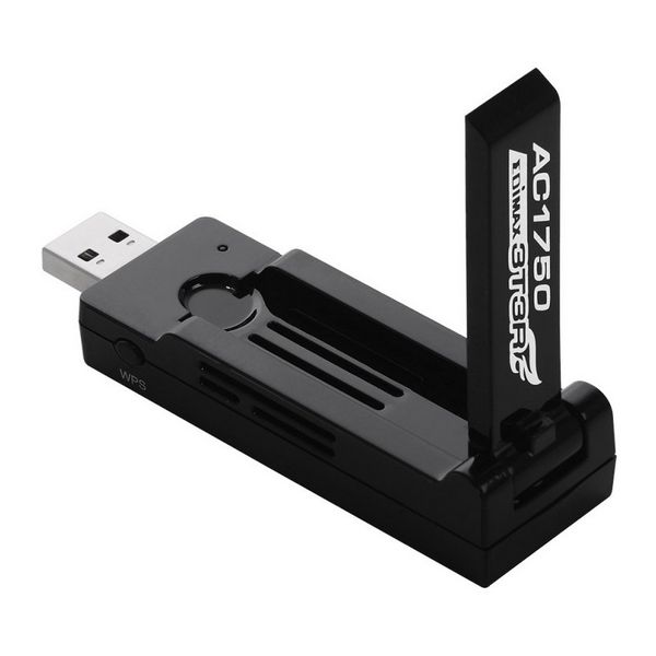 Adaptateur USB Wifi Edimax Pro NADAIN0205 EW-7833UAC AC1750 3T3R MIMO Noir